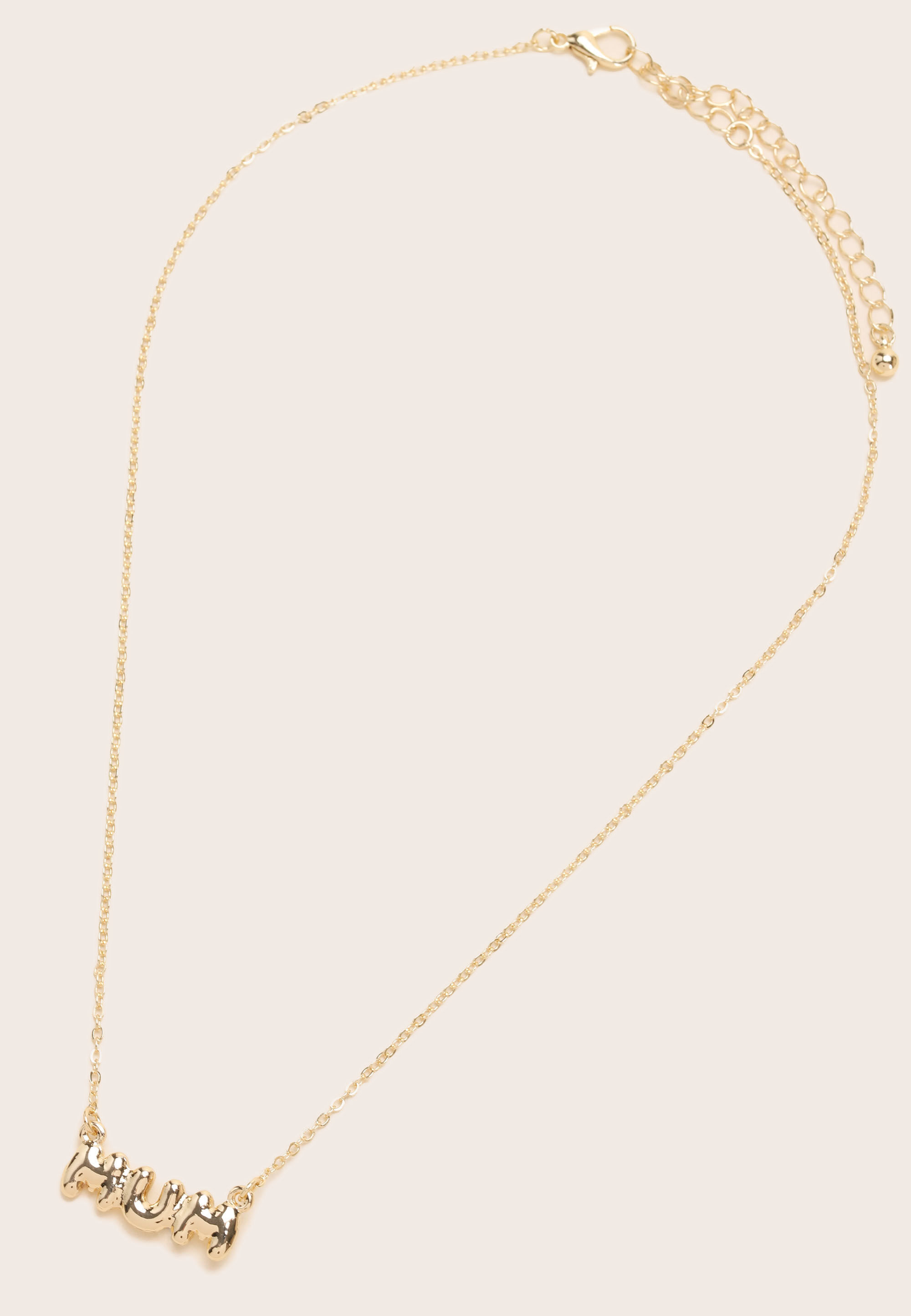 Womens Gold Mum Letter Pendant Necklace