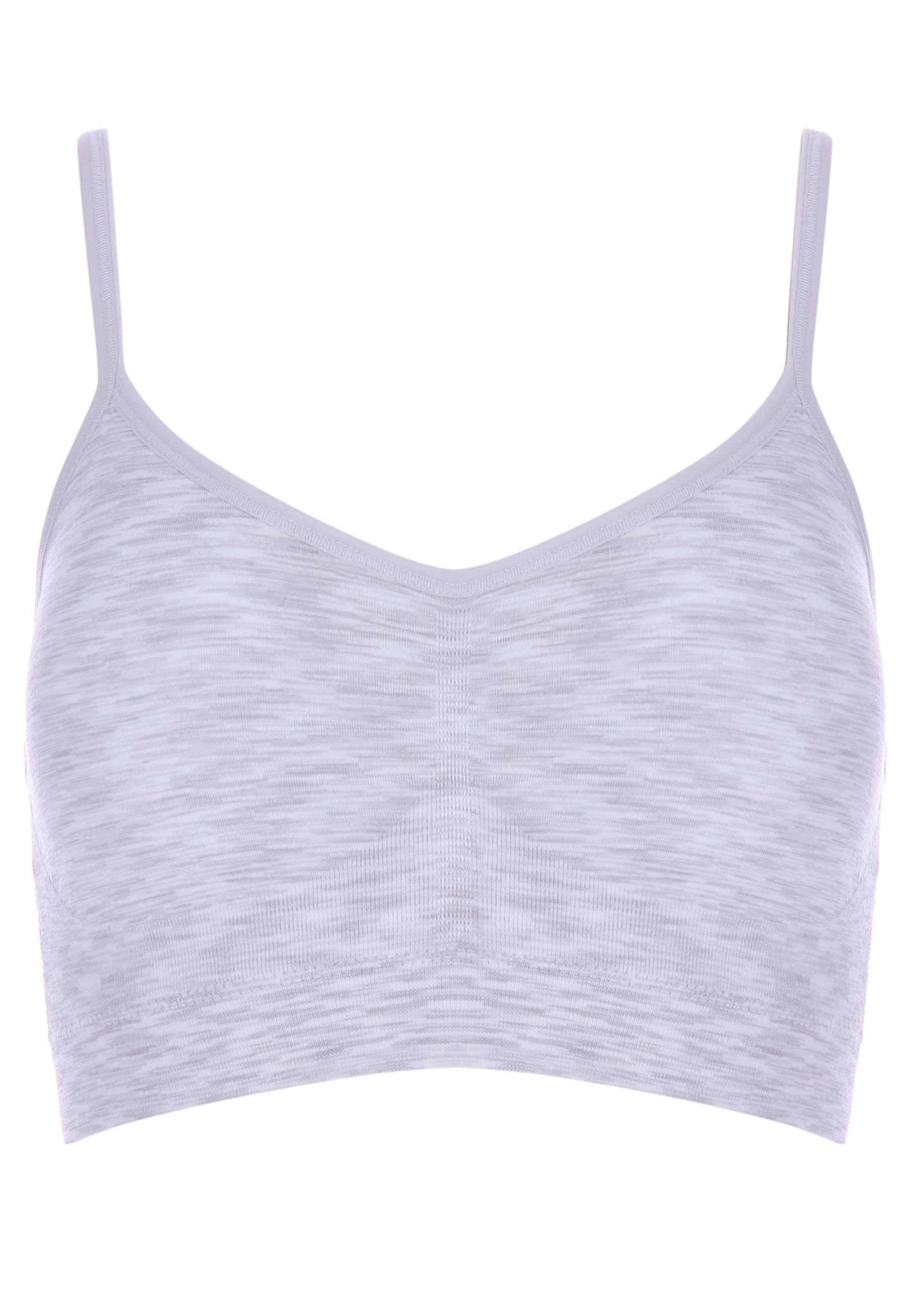 Older Girls Grey Seamfree Crop Top