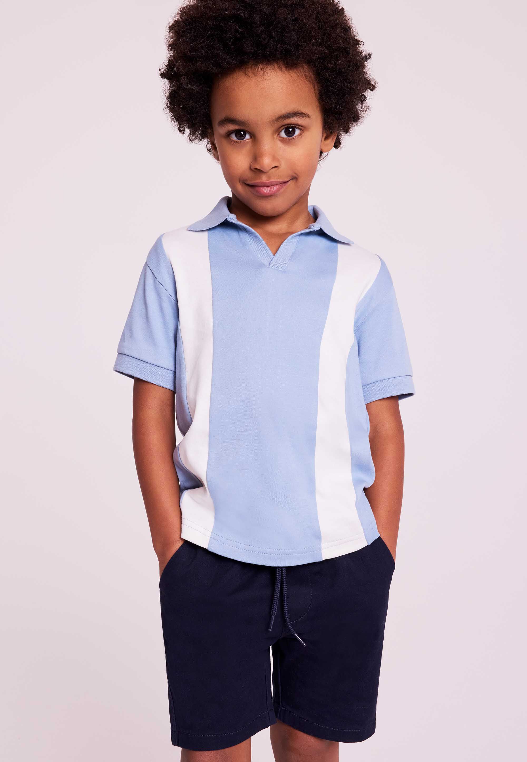 Younger Boys Navy Plain Chino Shorts