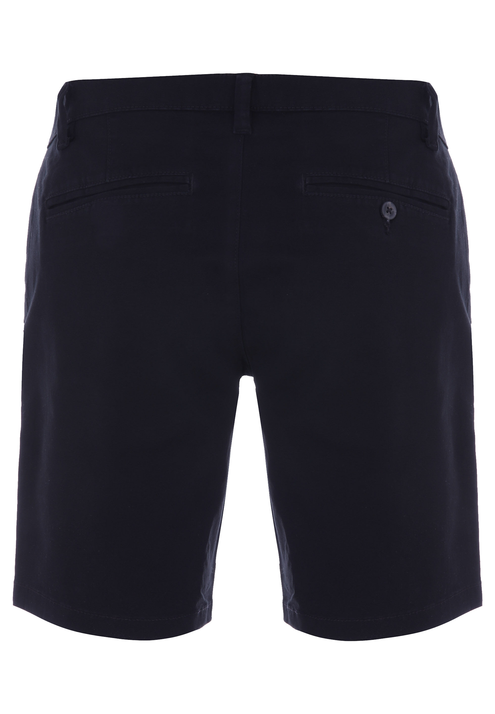 Mens Black Plain Chino Shorts