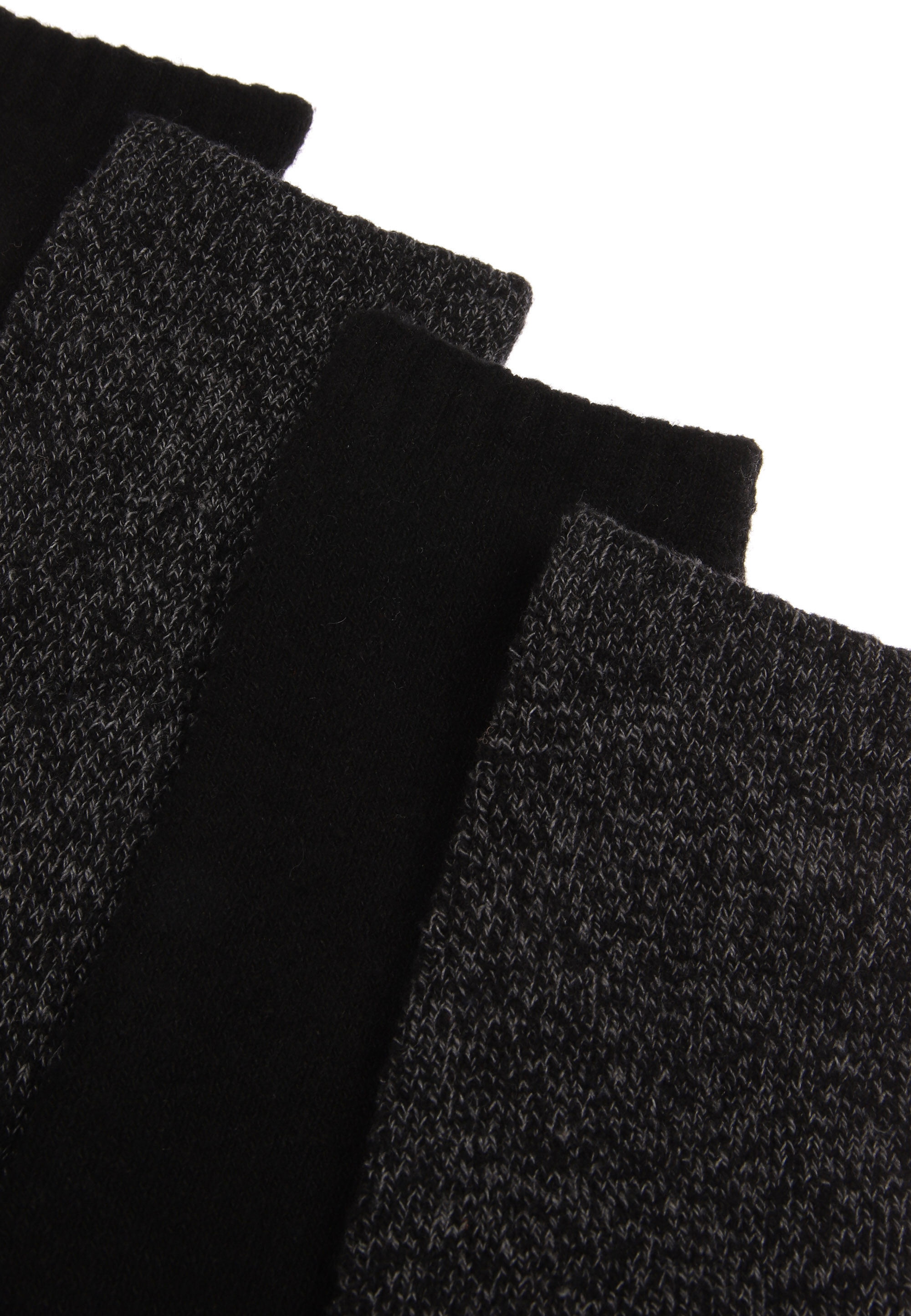 Mens 2 Pack Black Plain Thermal Ankle Socks