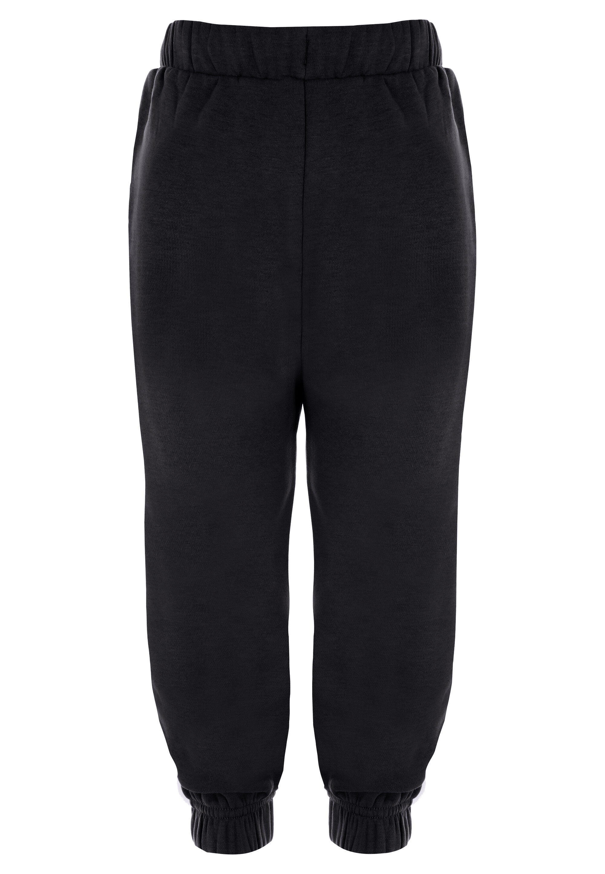 Younger Boys Black Joggers