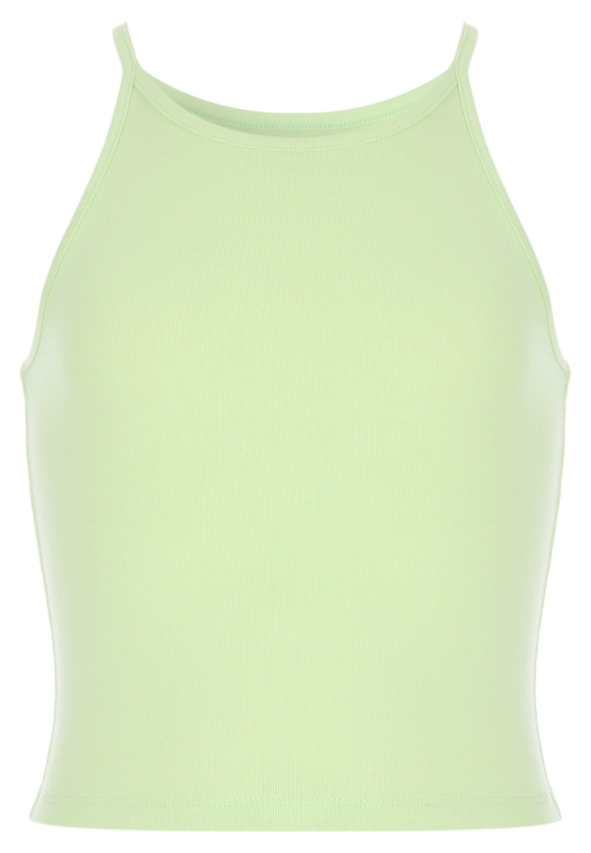 Older Girls Lime High Neck Top