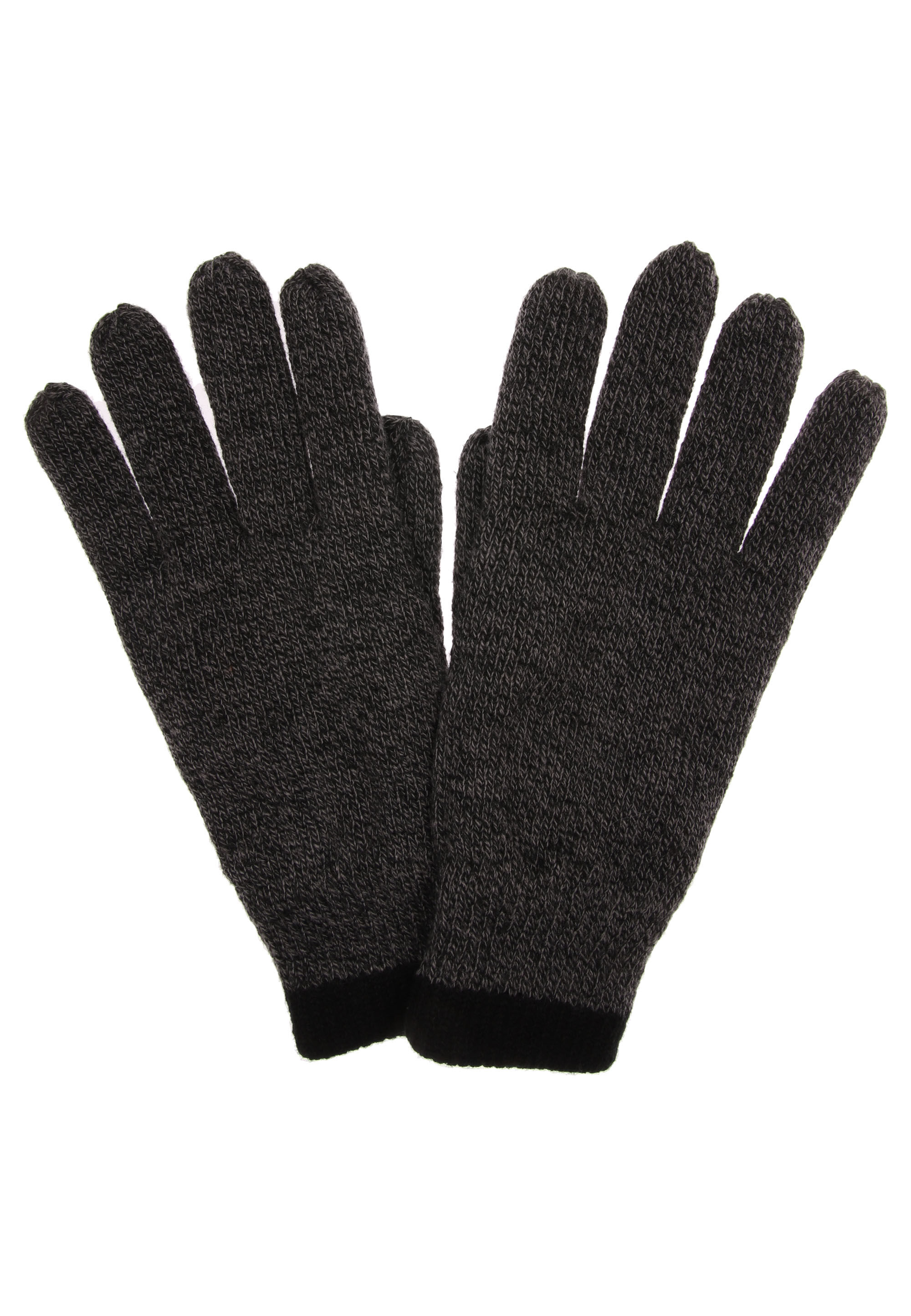 Mens Grey Knitted Thinsulate Gloves