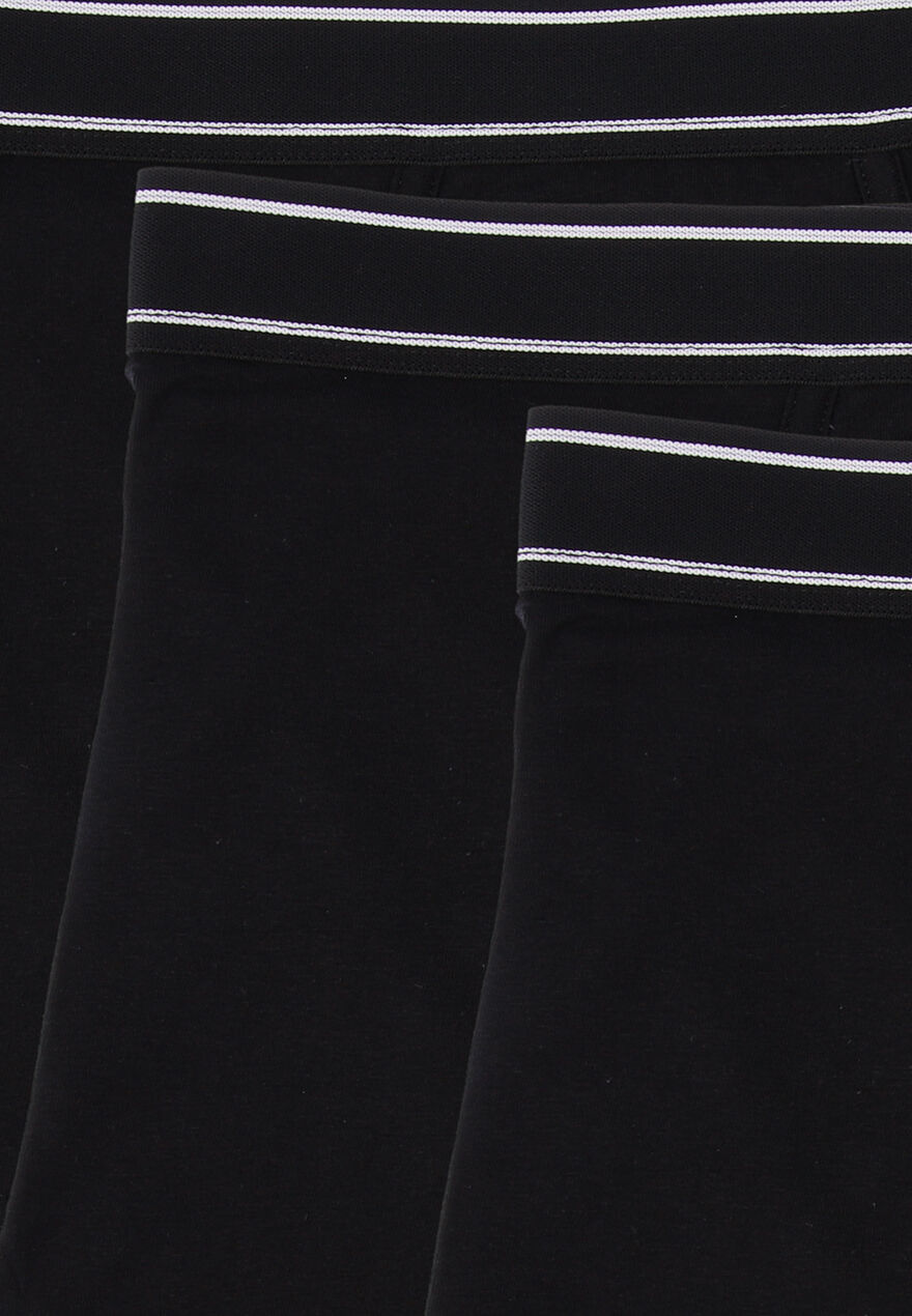 Mens 3pk Black Keyhole Trunks