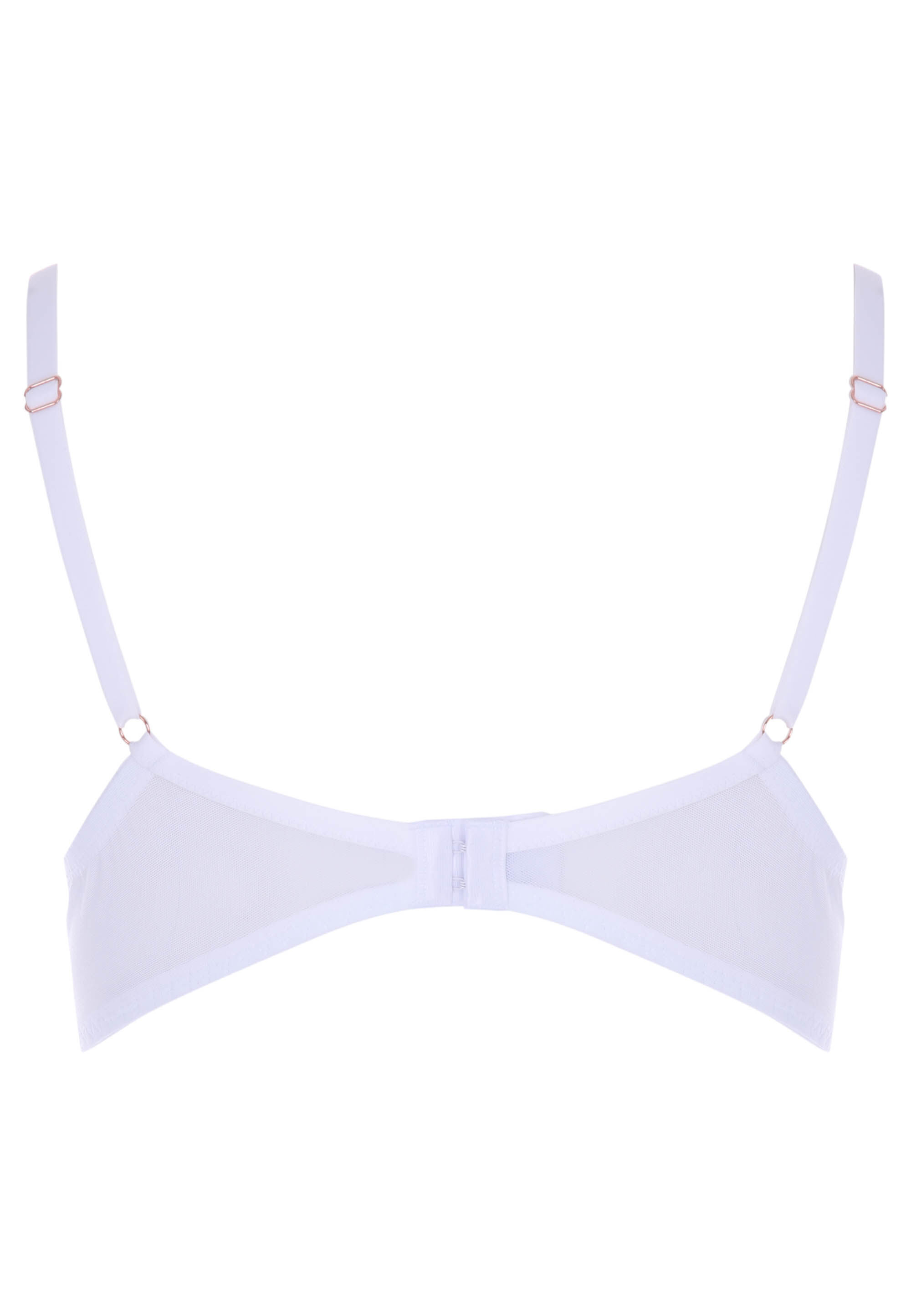 Womens Plain White Non Padded Lace Bra