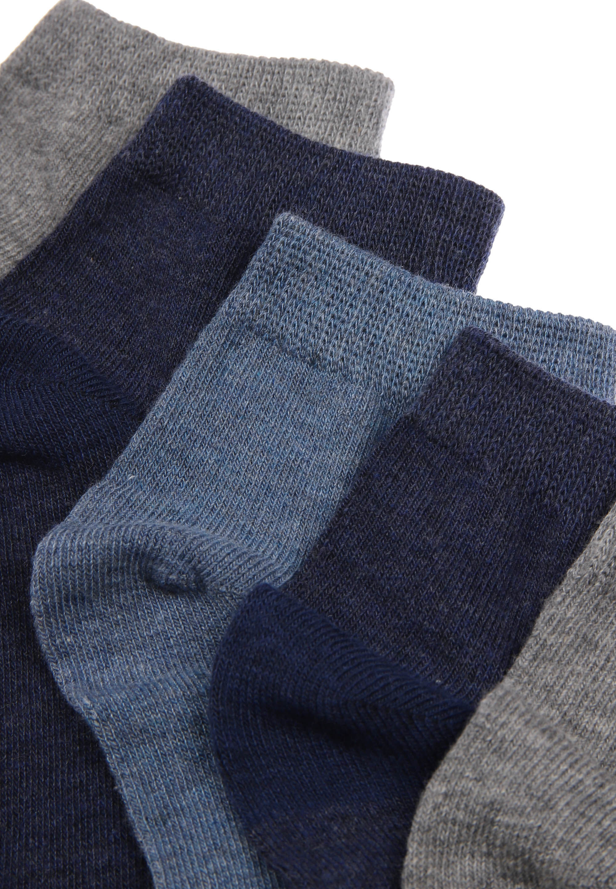 Mens 5pk Blue Trainer Socks