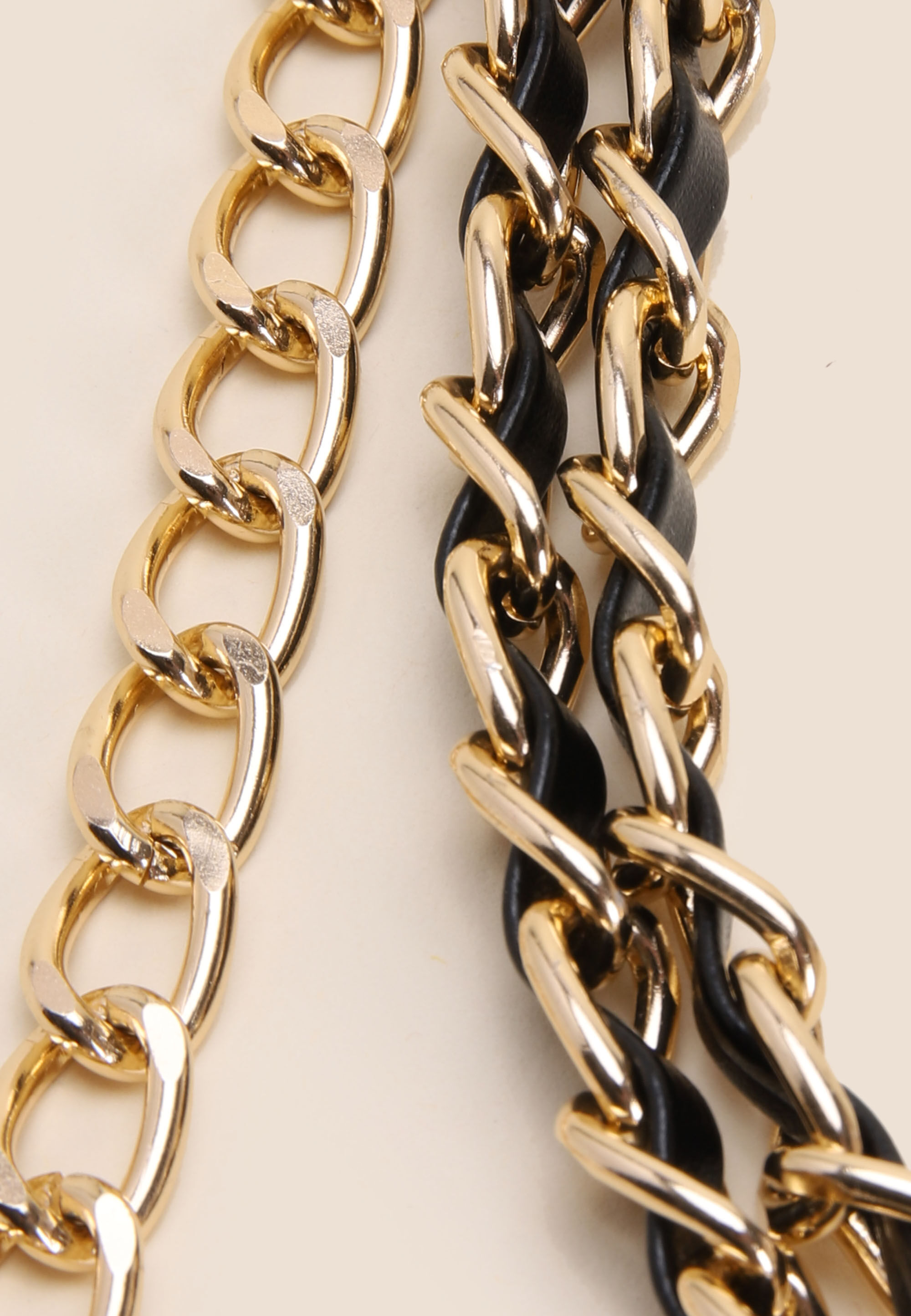 Womens Gold Metal Chain Belt
