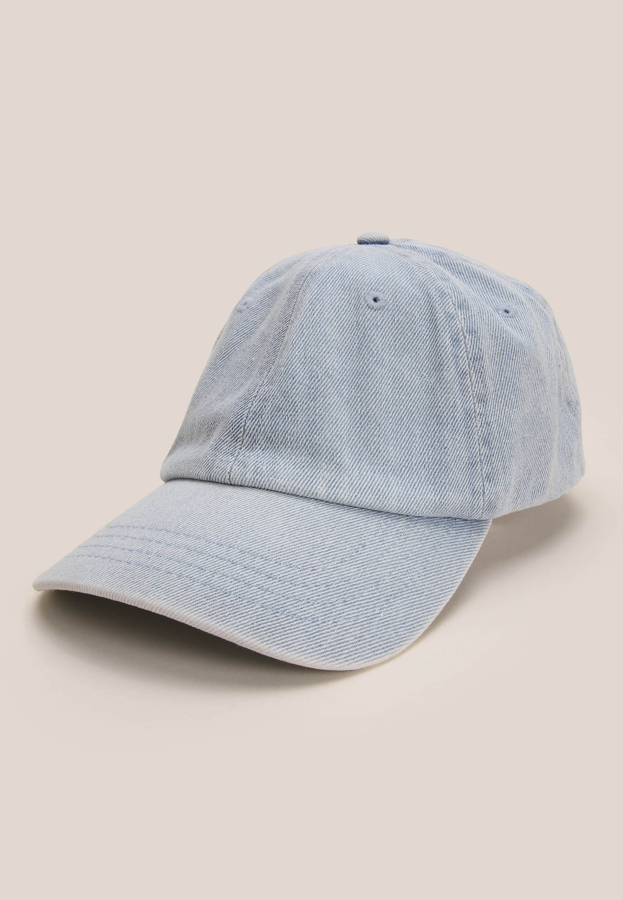 Womens Light Blue Denim Baseball Cap