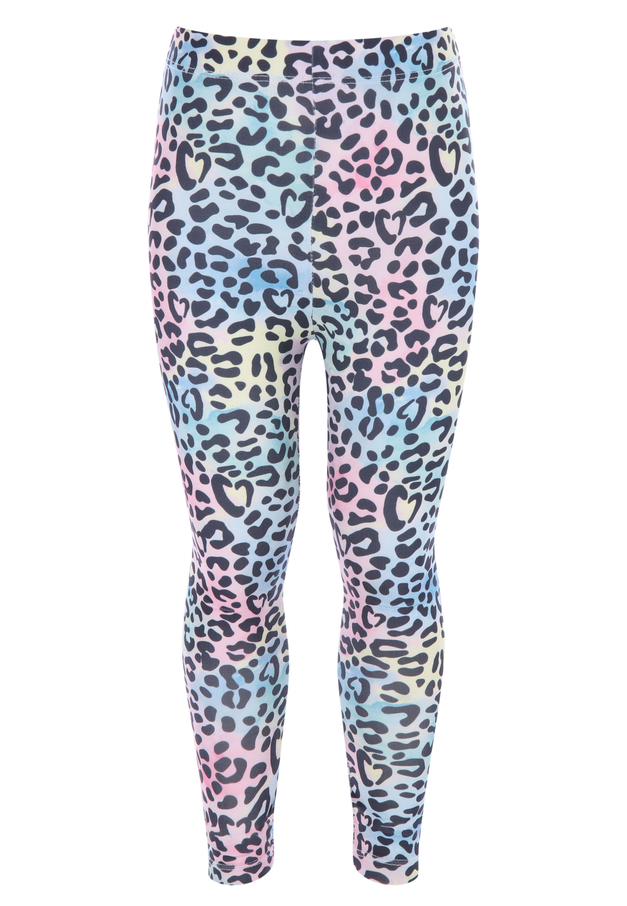 Younger Girls Pastel Animal Print Active Leggings