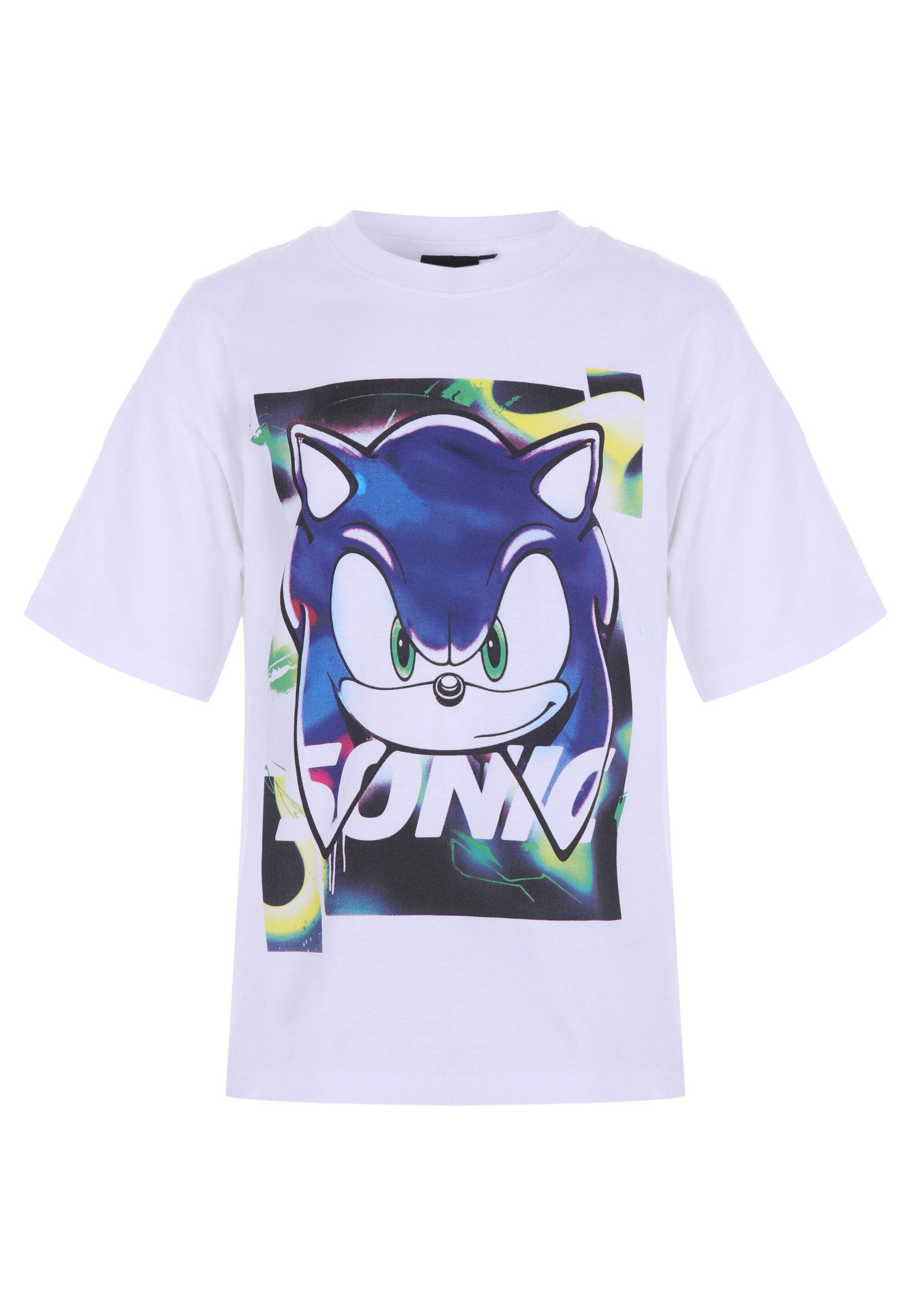 Older Boys White Sonic the Hedgehog Graphic T-Shirt