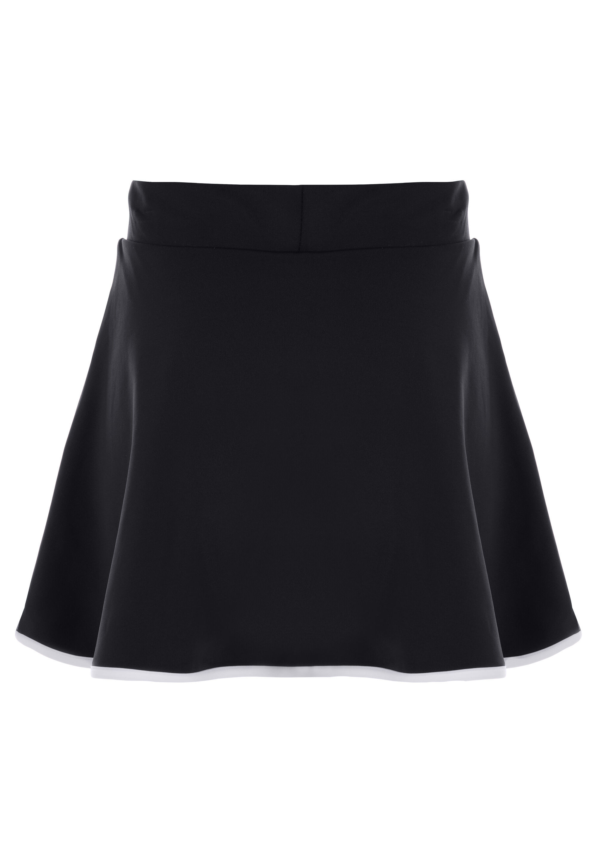 Older Girls Black Plain Active Skort