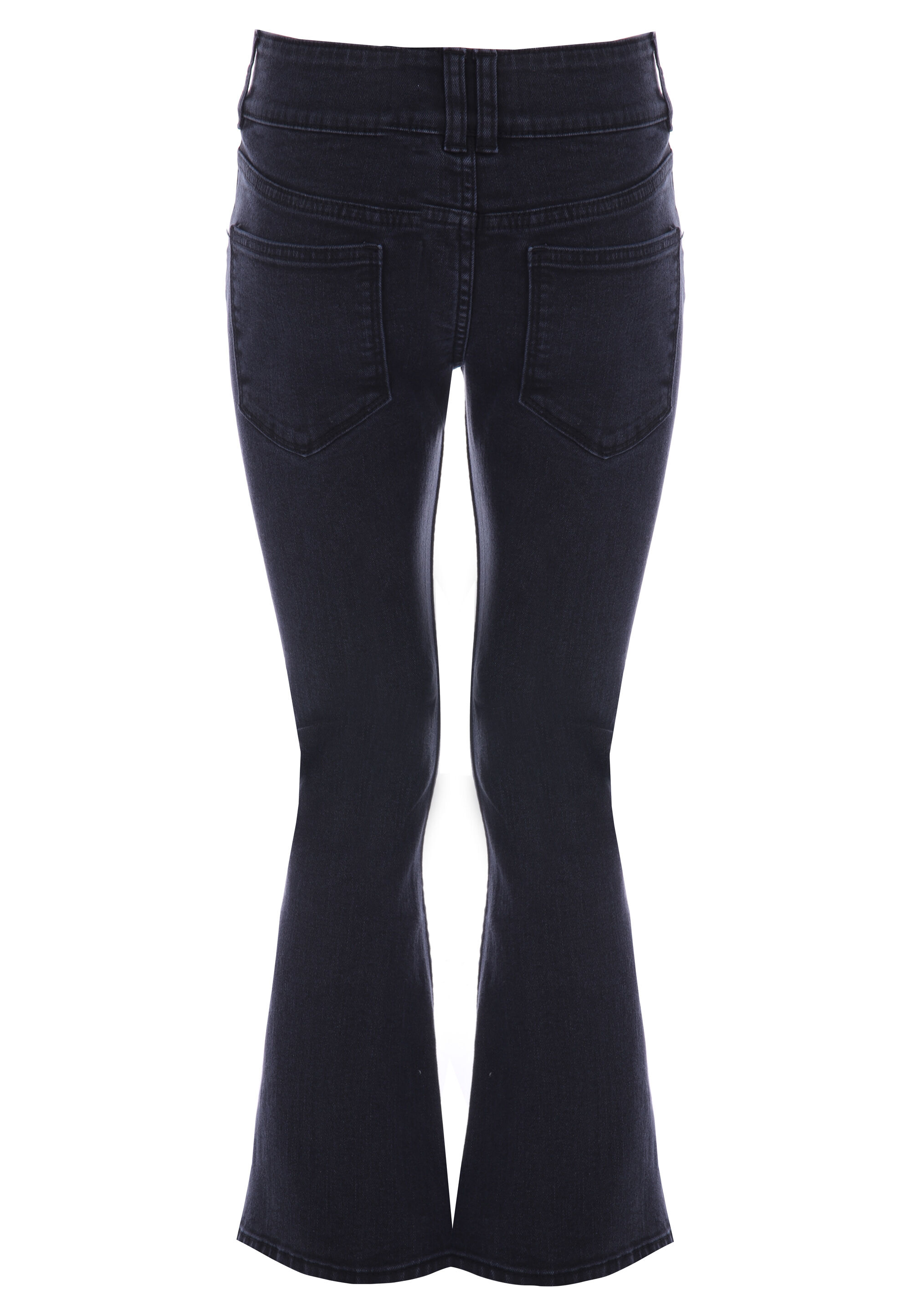 Older Girls Black Bootcut Stretch Jeans