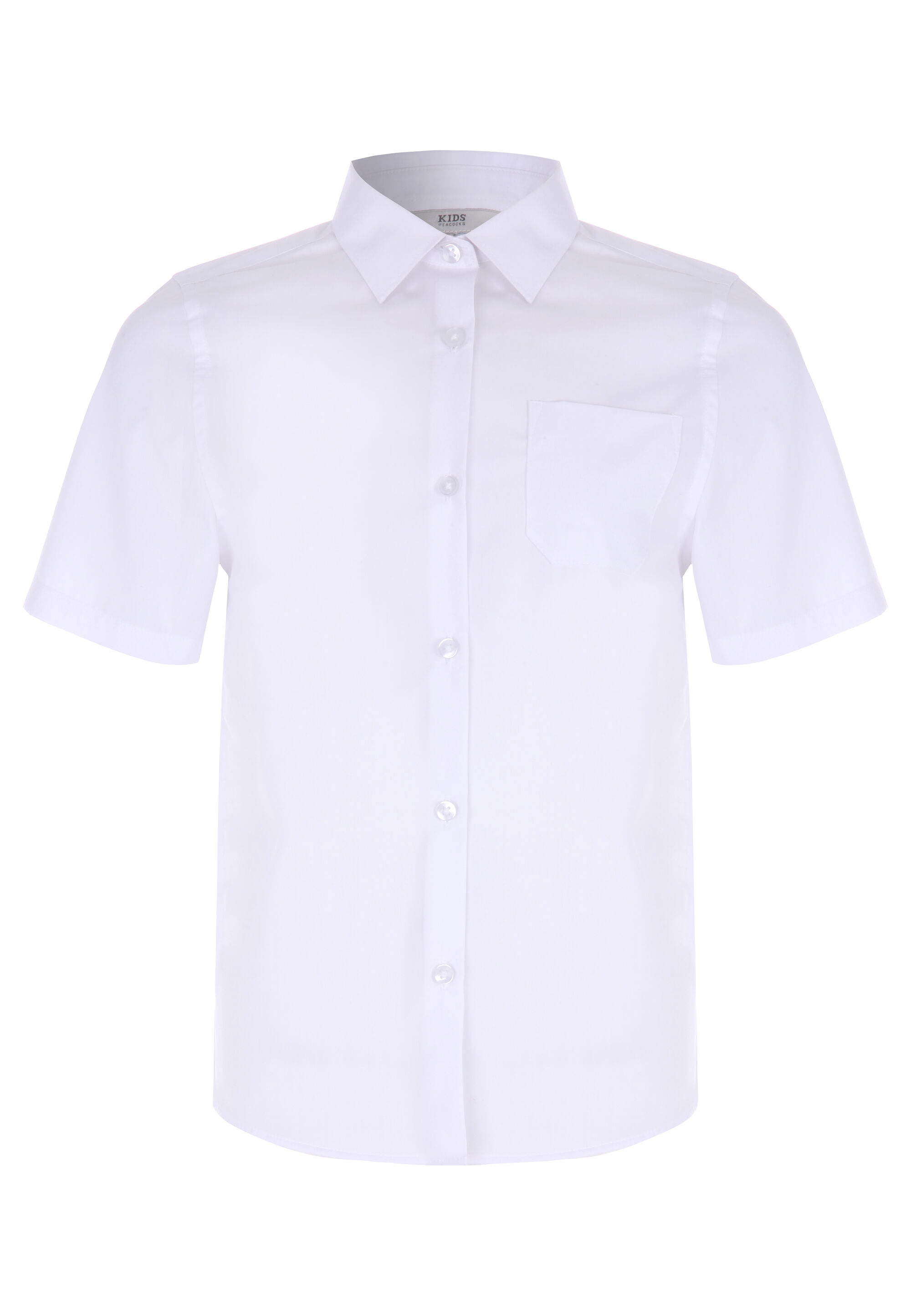 Older Girls White Short Sleeve School Blouse