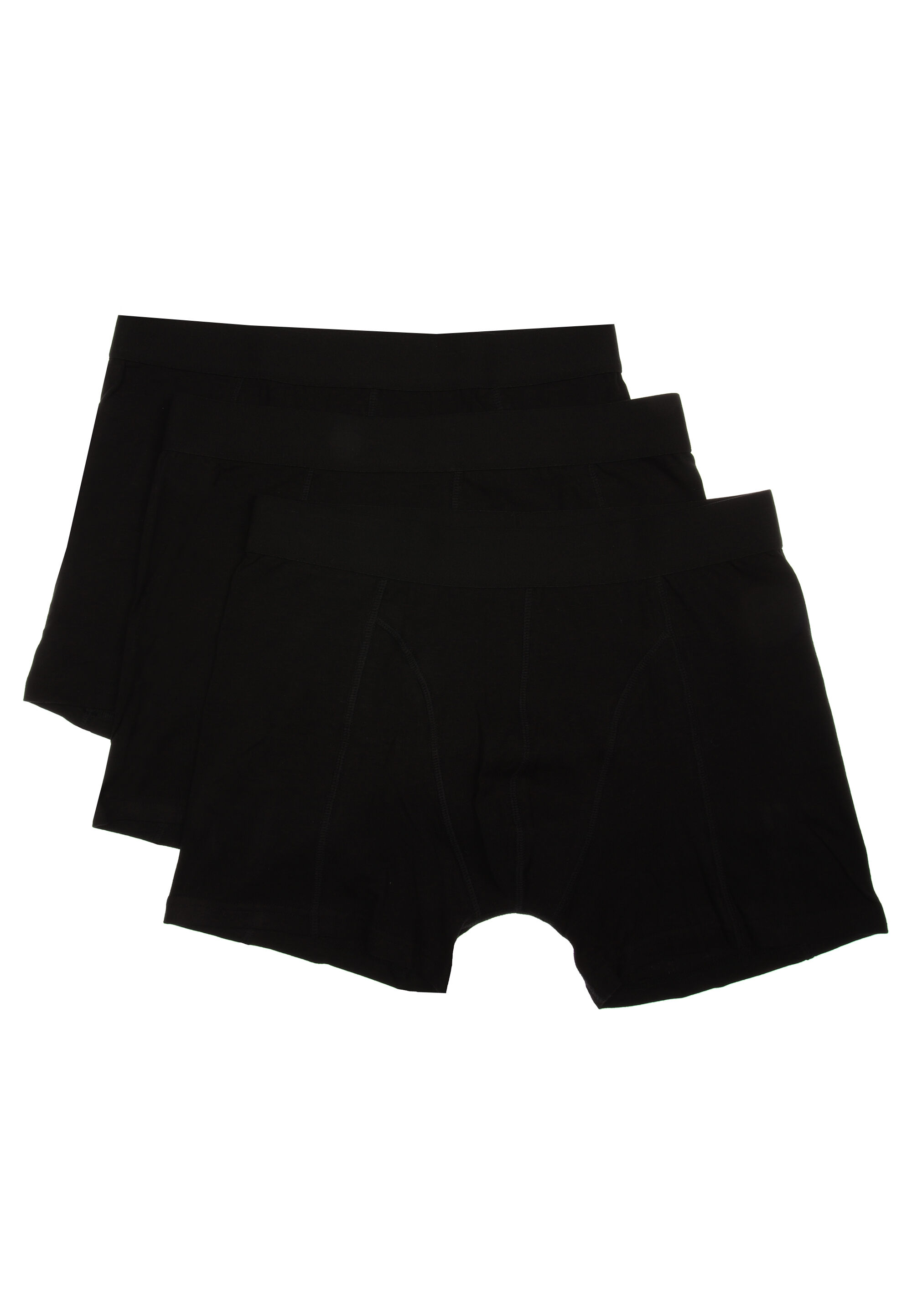 Mens 3pk Black Bamboo Keyhole Trunks