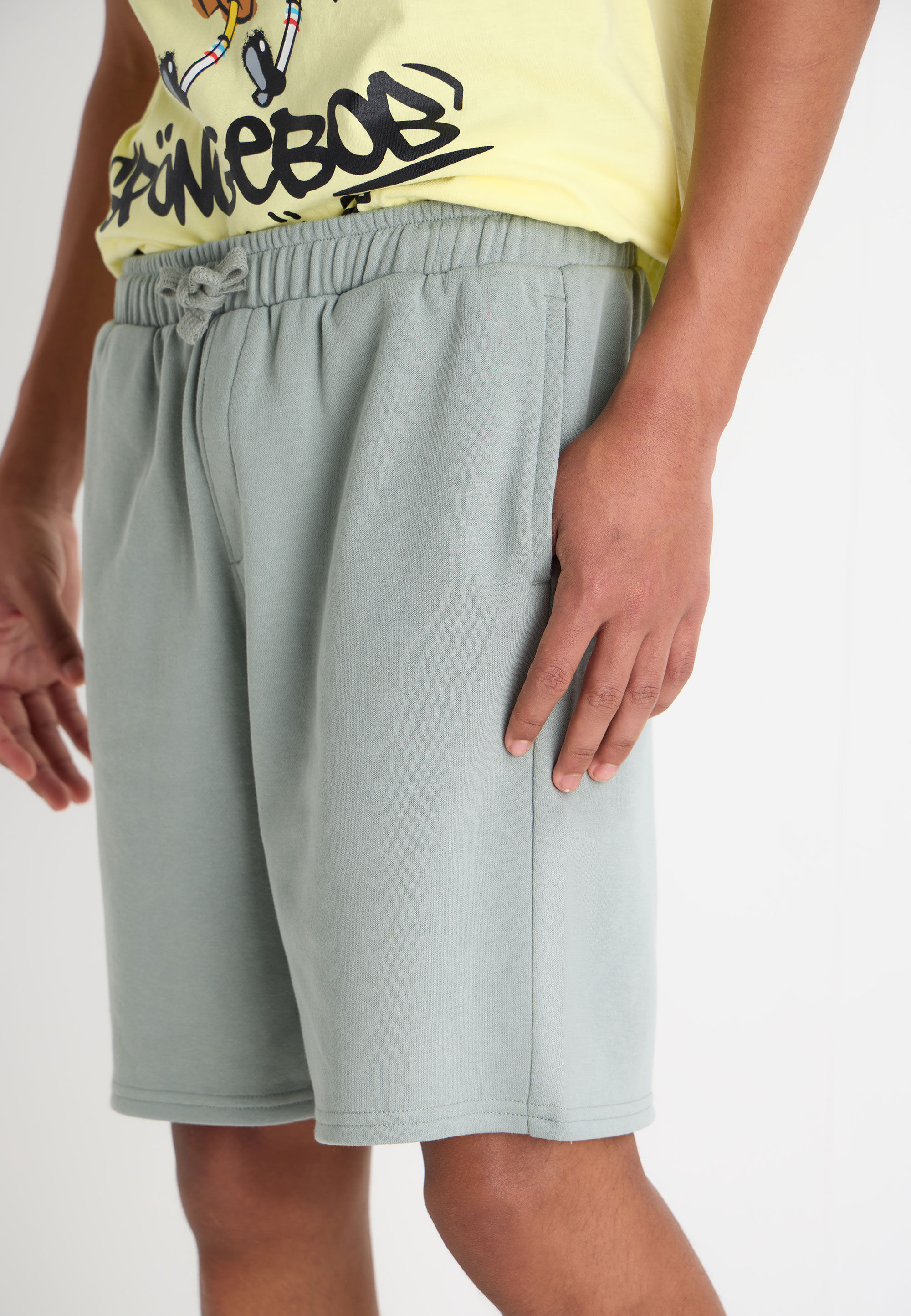 Older Boys Khaki Plain Drawstring Shorts
