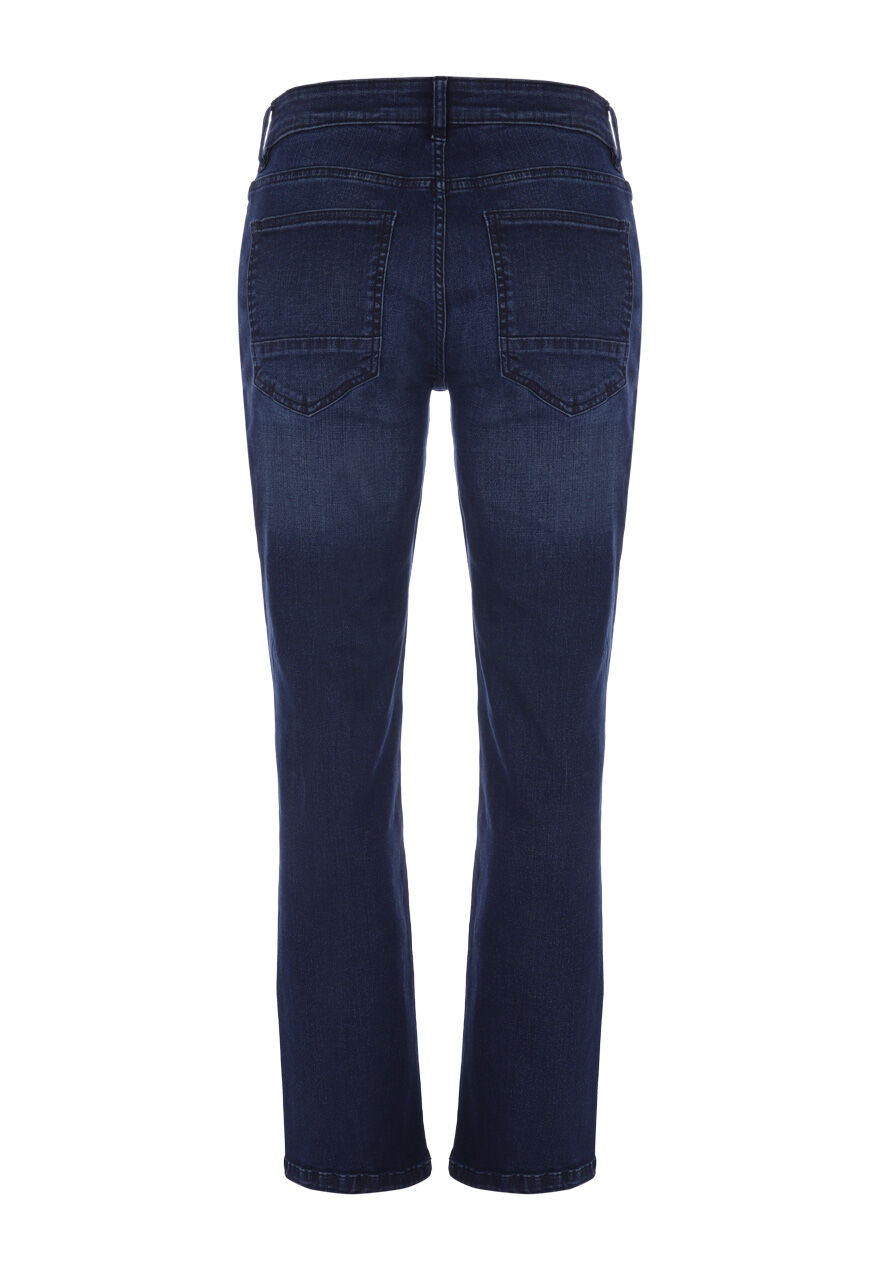 Mens Dark Blue Bootcut Jeans