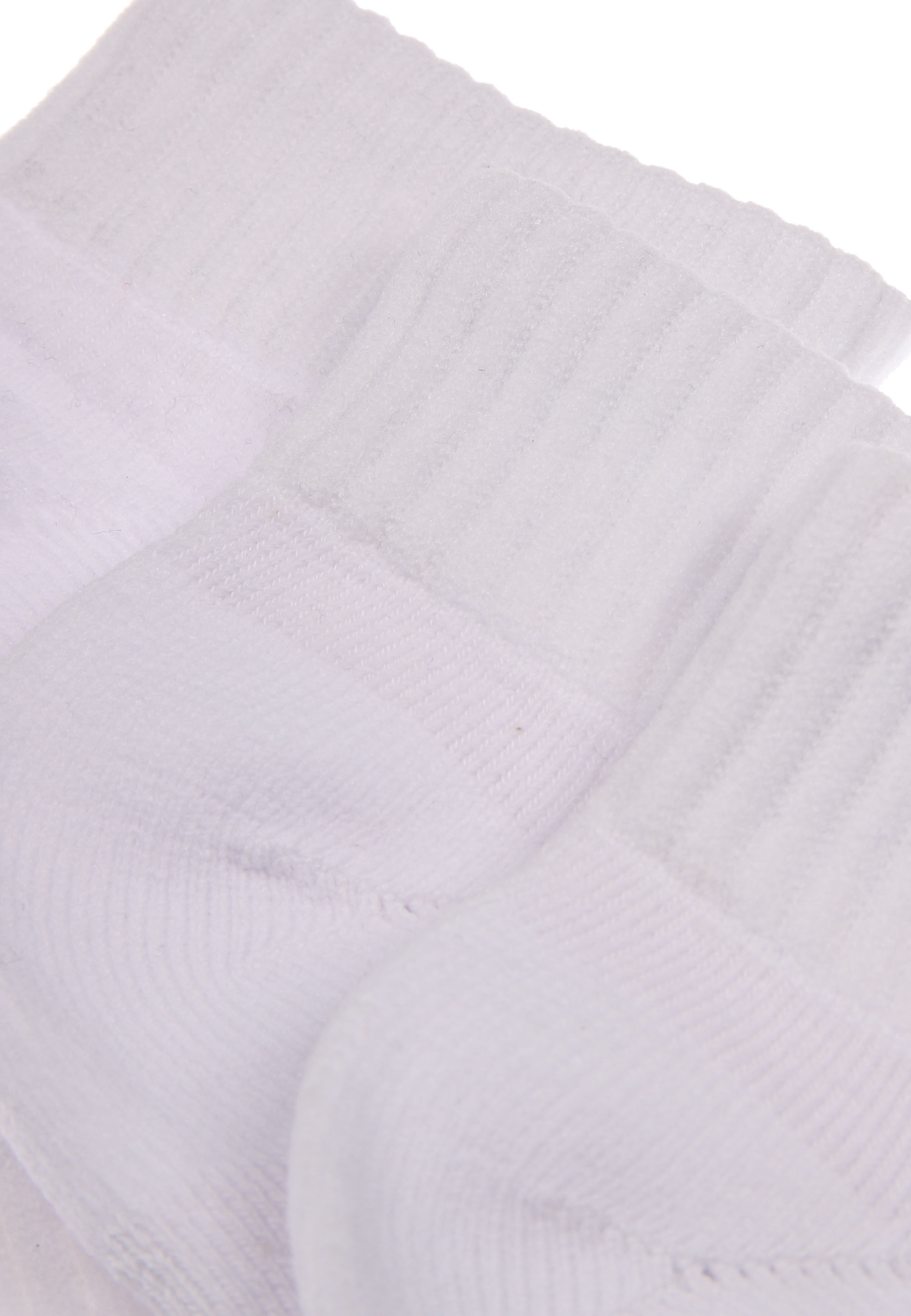Girls 3pk White Quarter Socks