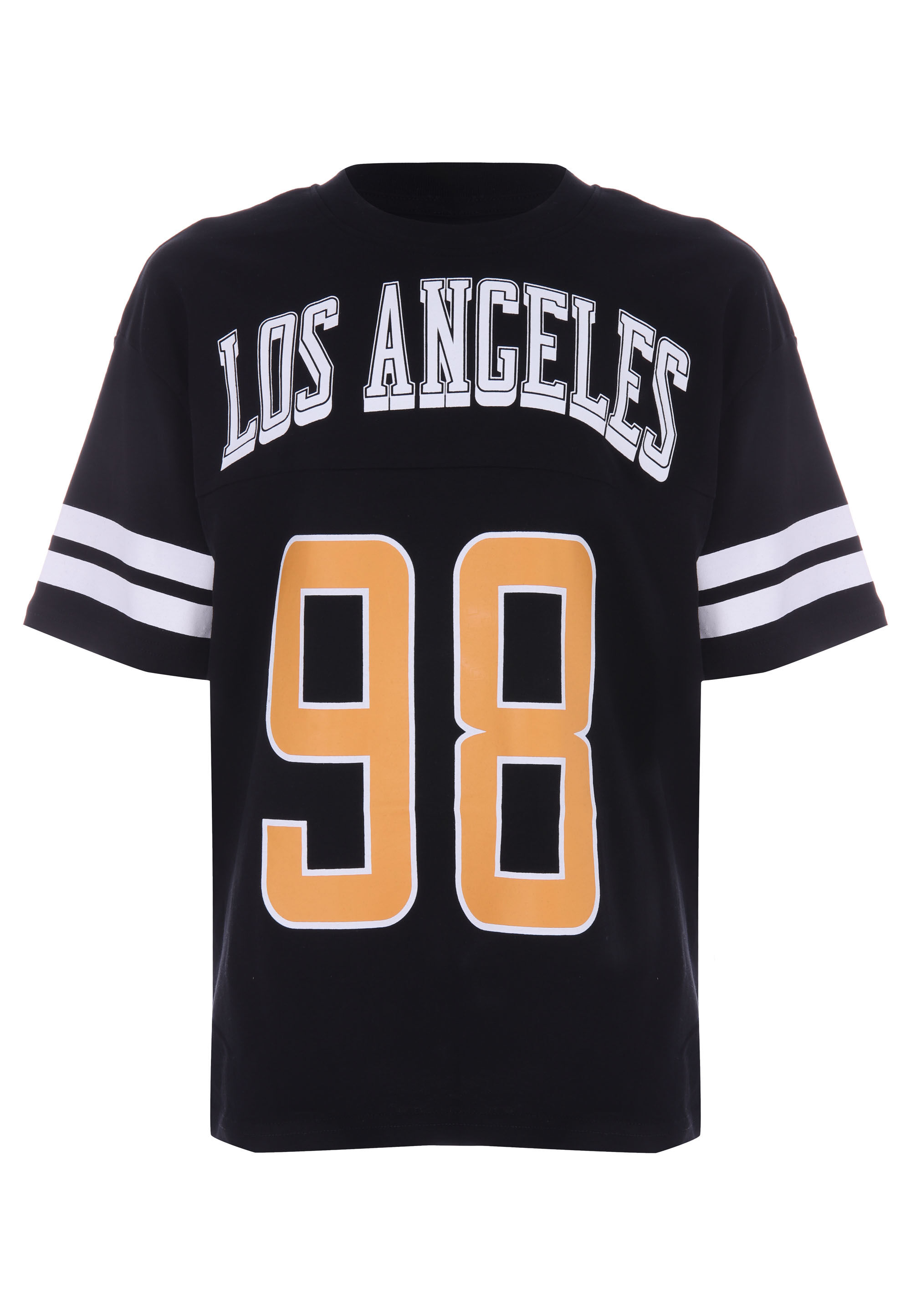 Older Boys Black & Orange Basketball T-shirt