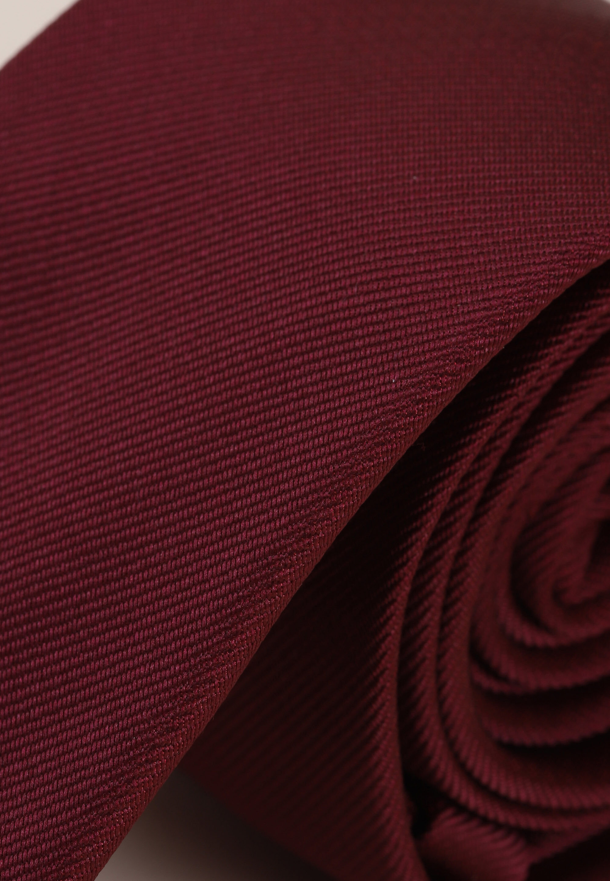 Mens Burgundy Plain Tie
