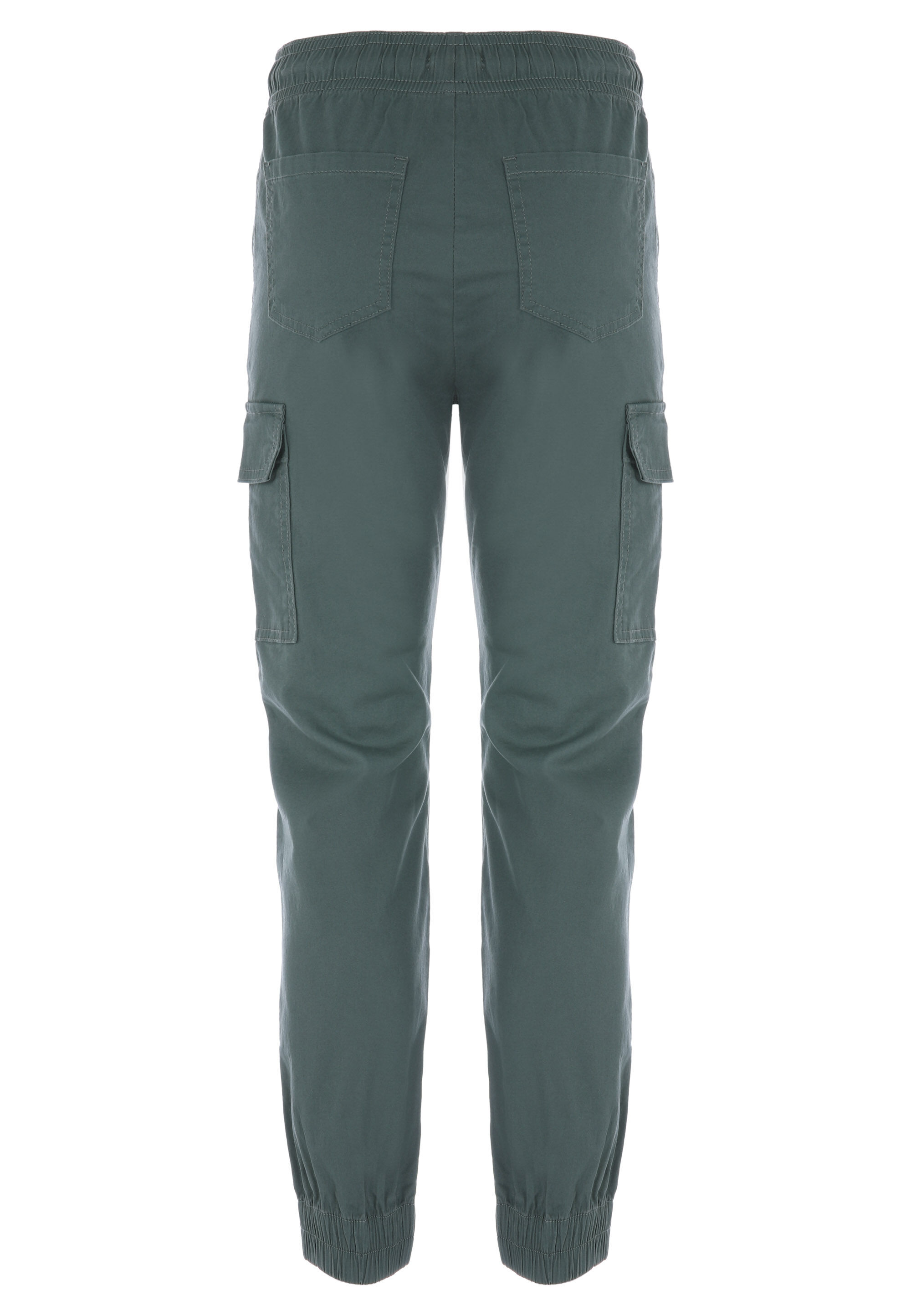 Older Boys Khaki Plain Cargo Twill Trousers