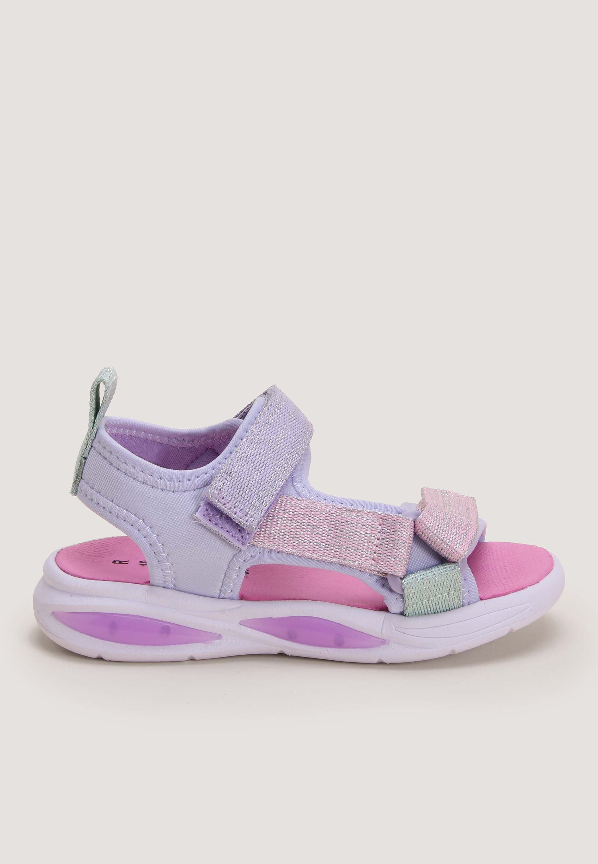 Younger Girls Pink Adventure Light-Up Sandals