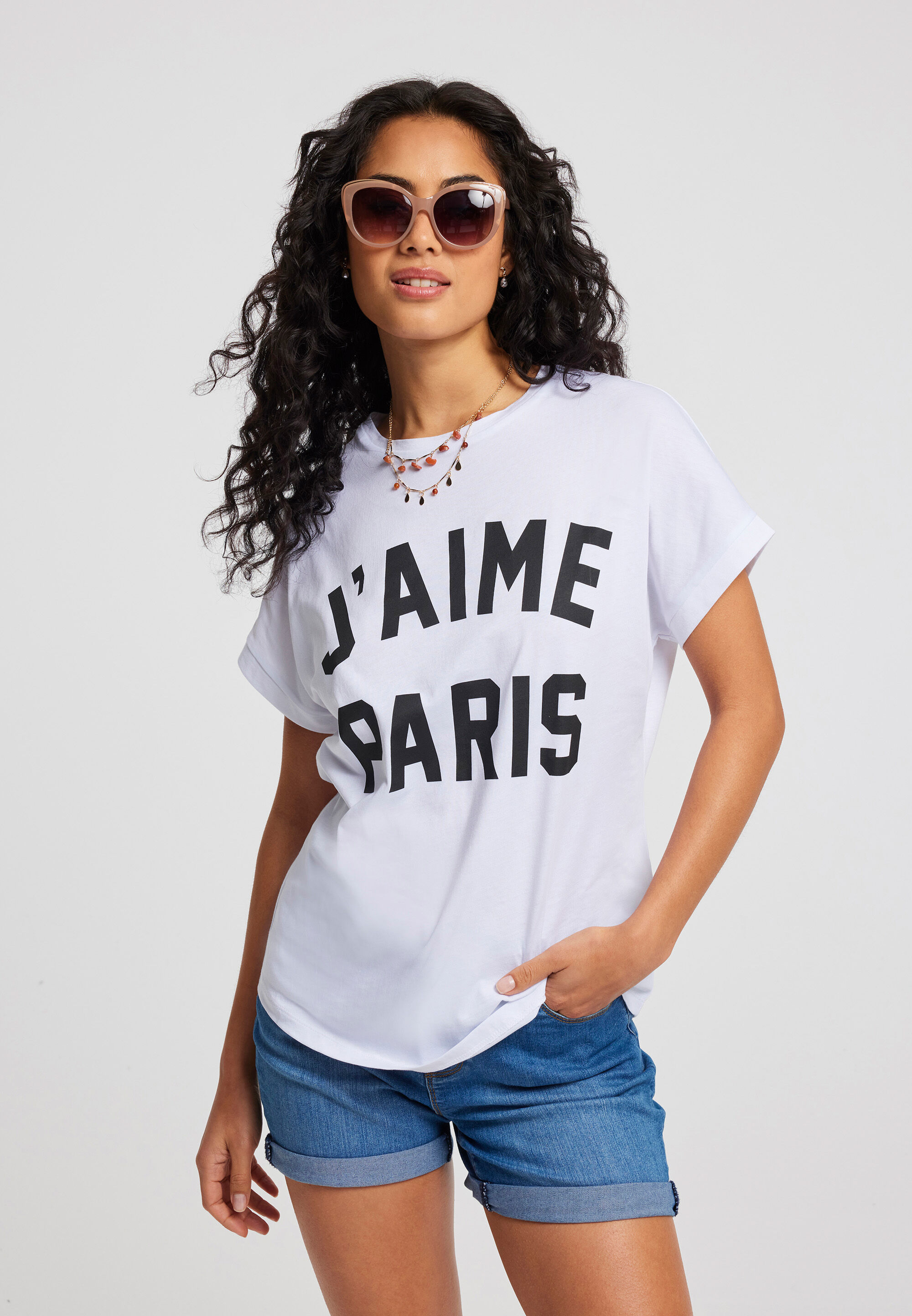 Womens White J'aime Paris T-shirt