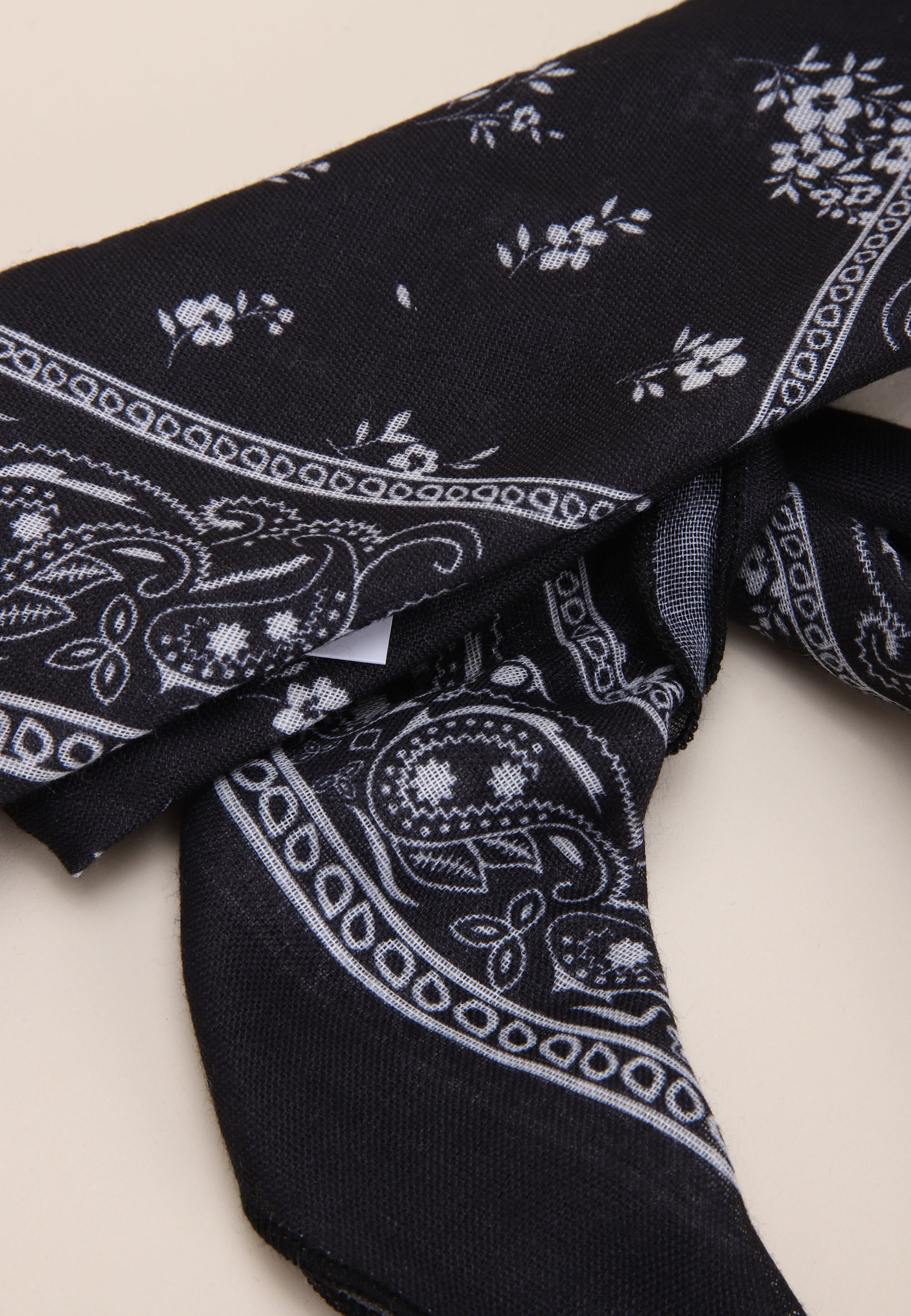 Womens Black Floral Print Multiway Scarf