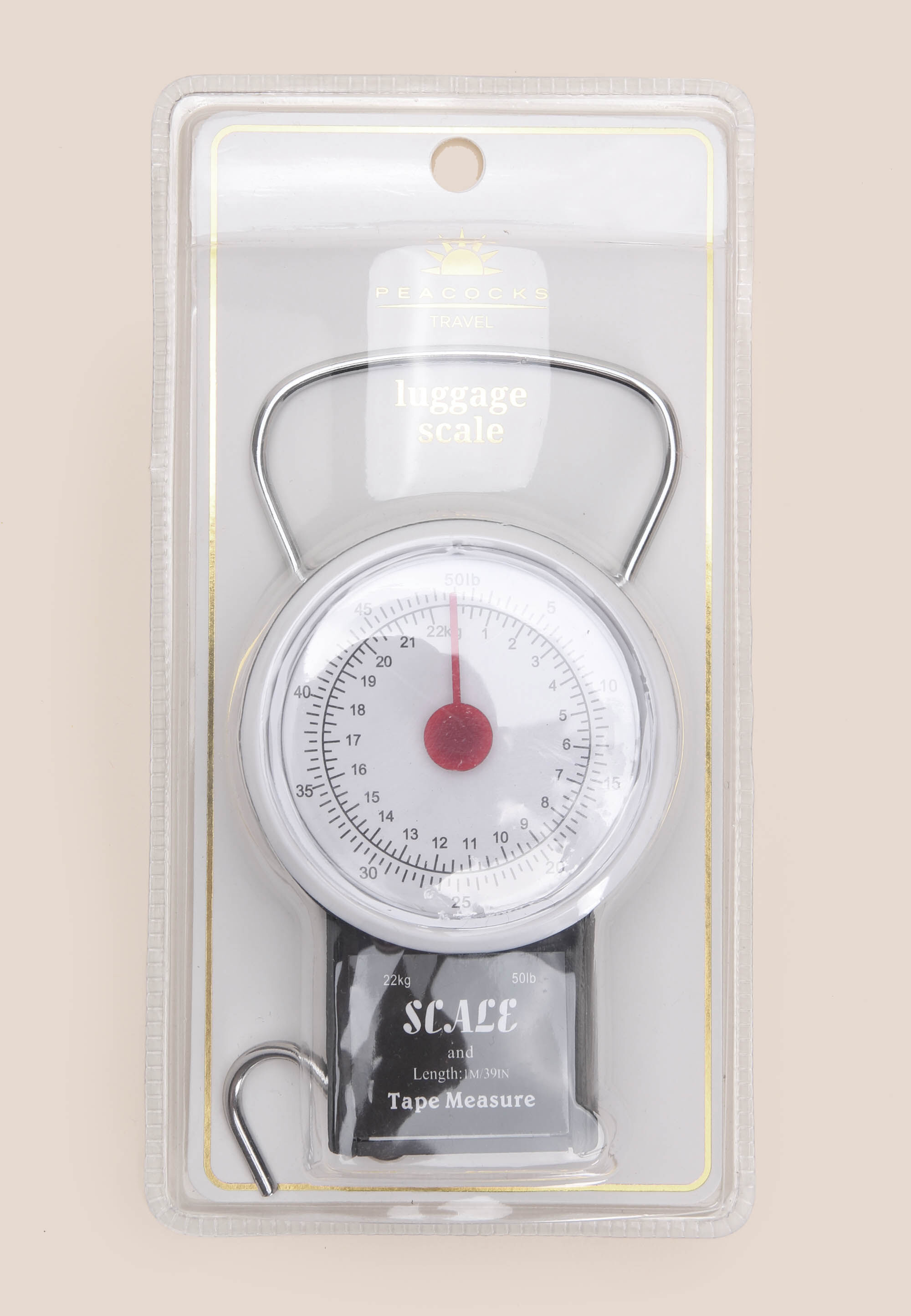 Womens Black Portable Travel Luggage Scales