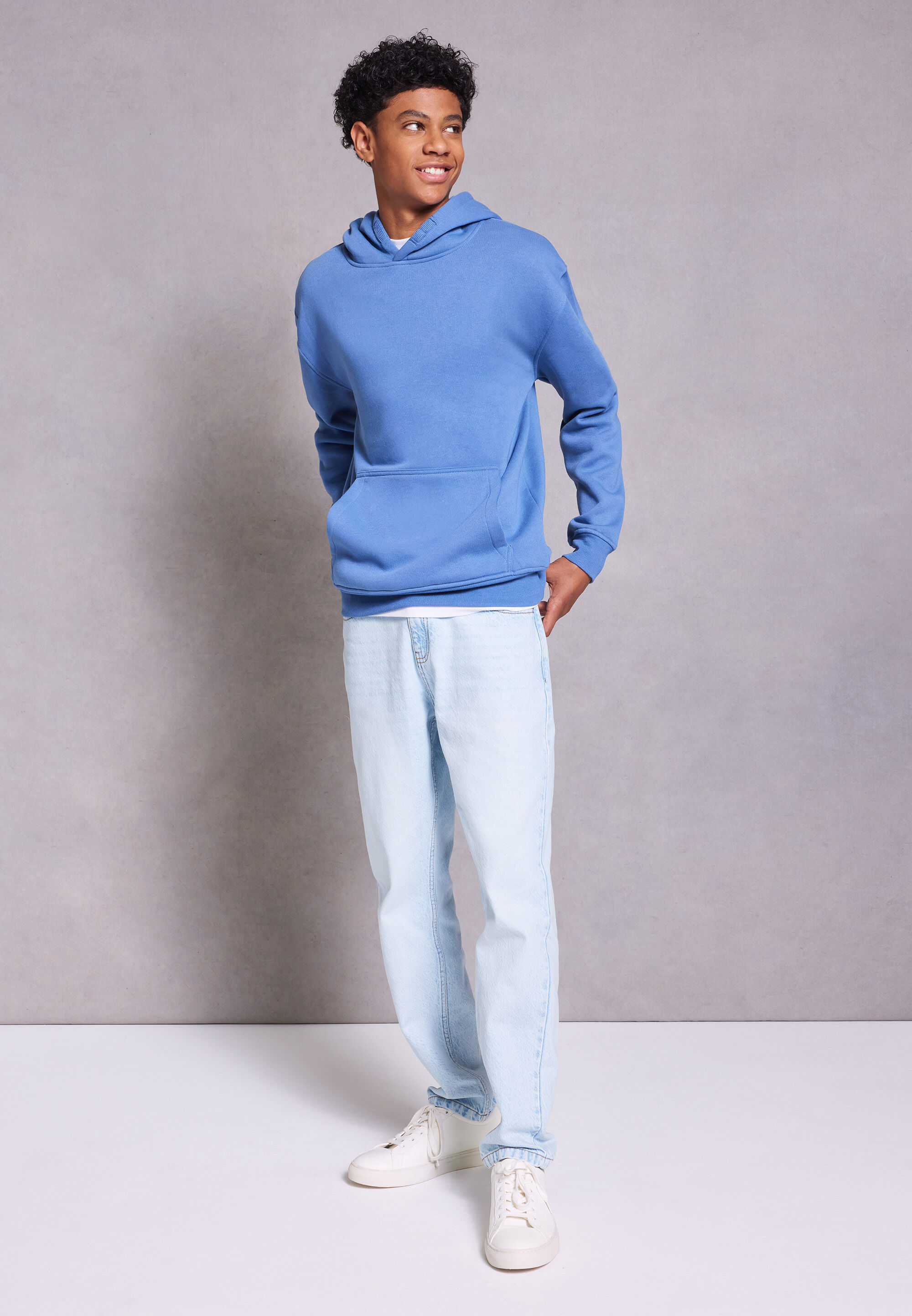 Older Boys Light Blue Tapered Jeans