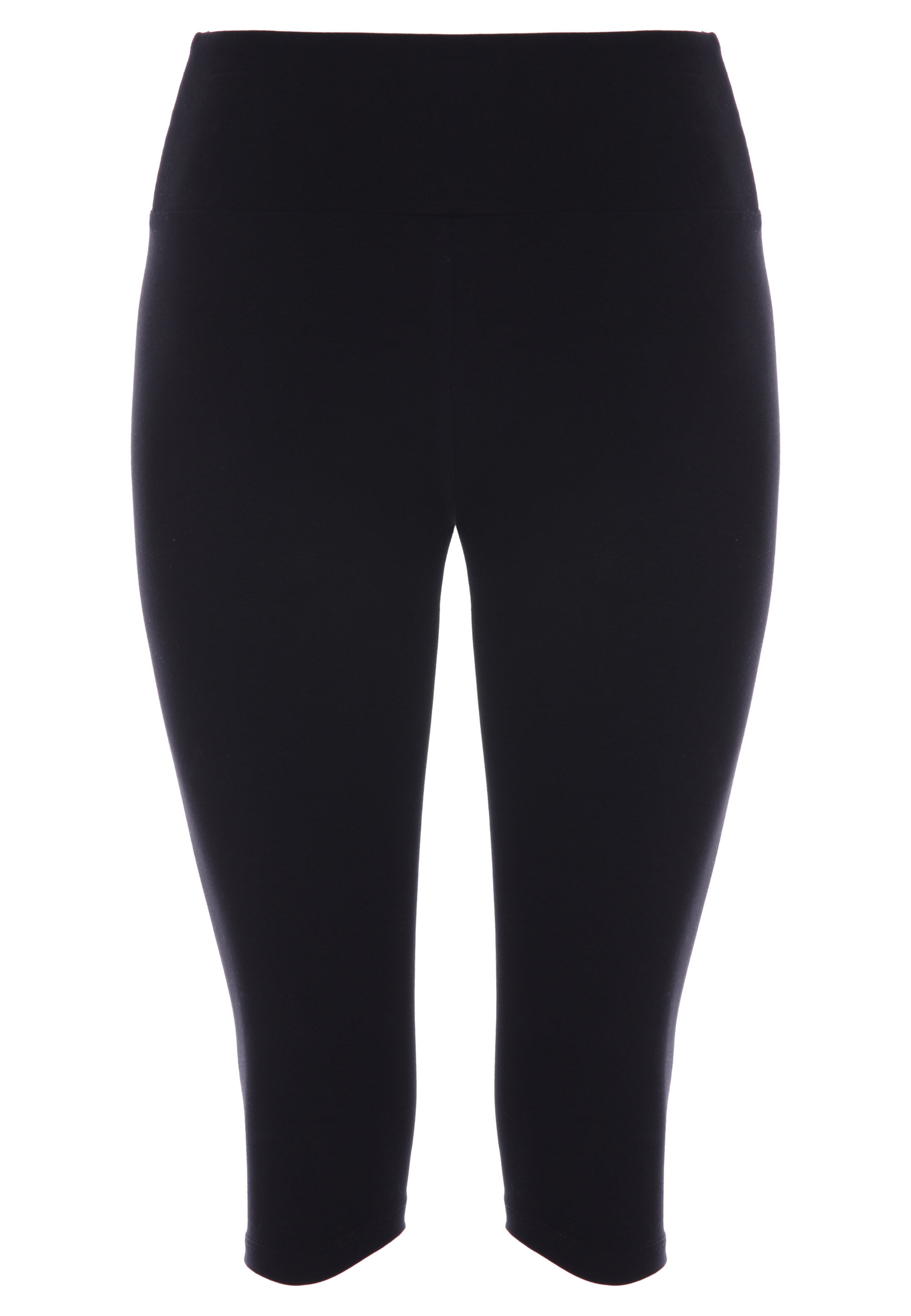 Womens Black Capri Cropped Leggings