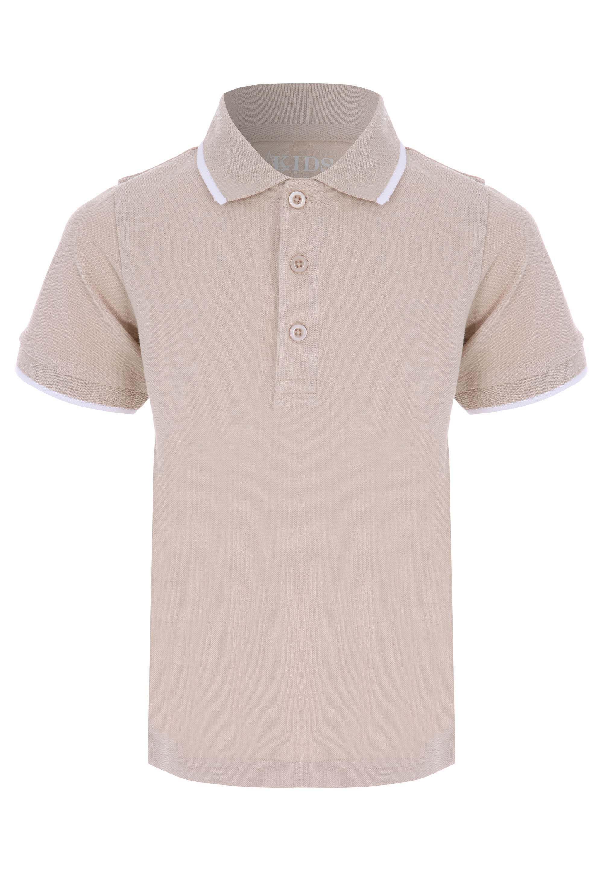 Younger Boys Stone Pique Polo Shirt