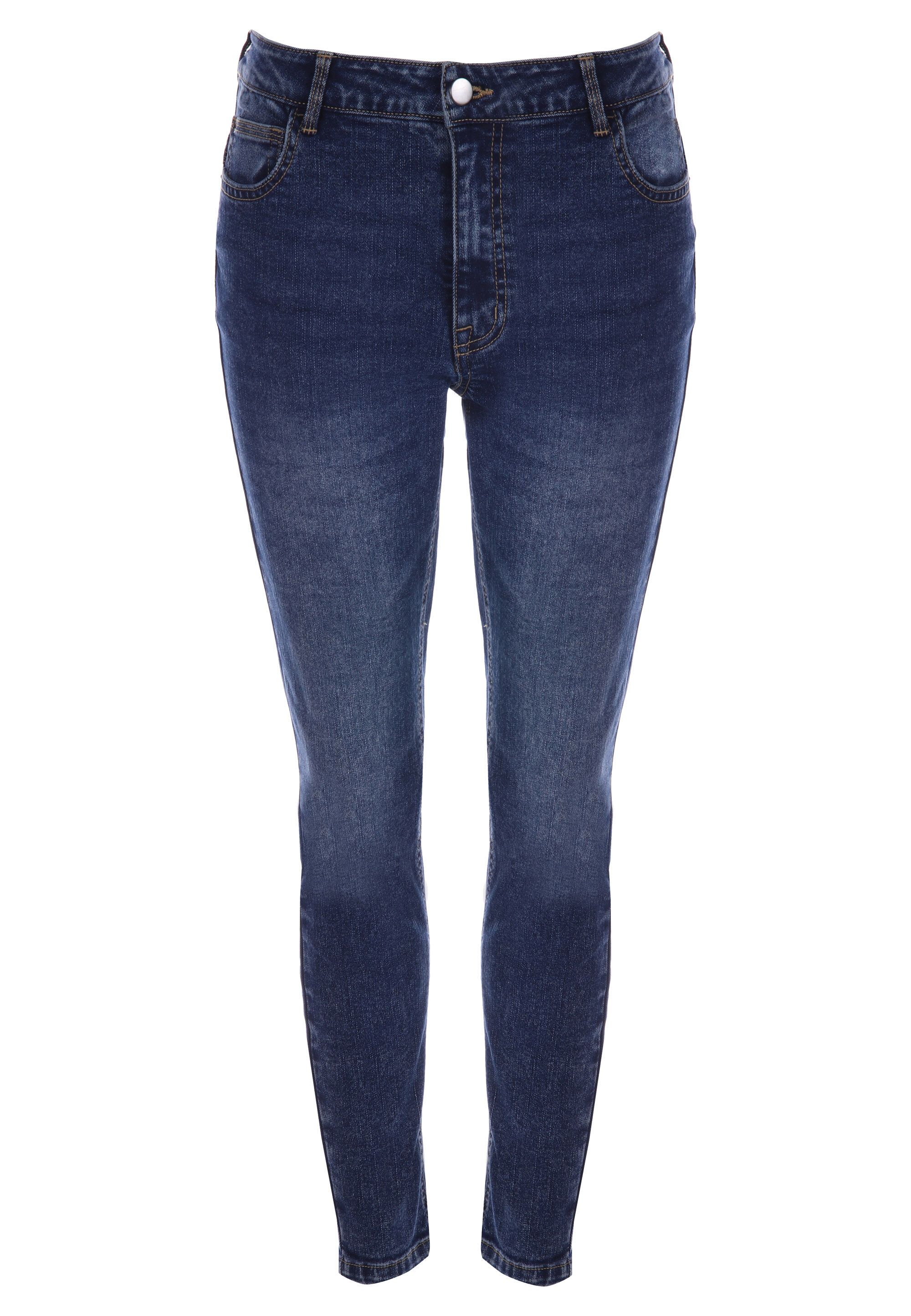 Womens Plain Blue Alexa Shaper Skinny Jeans