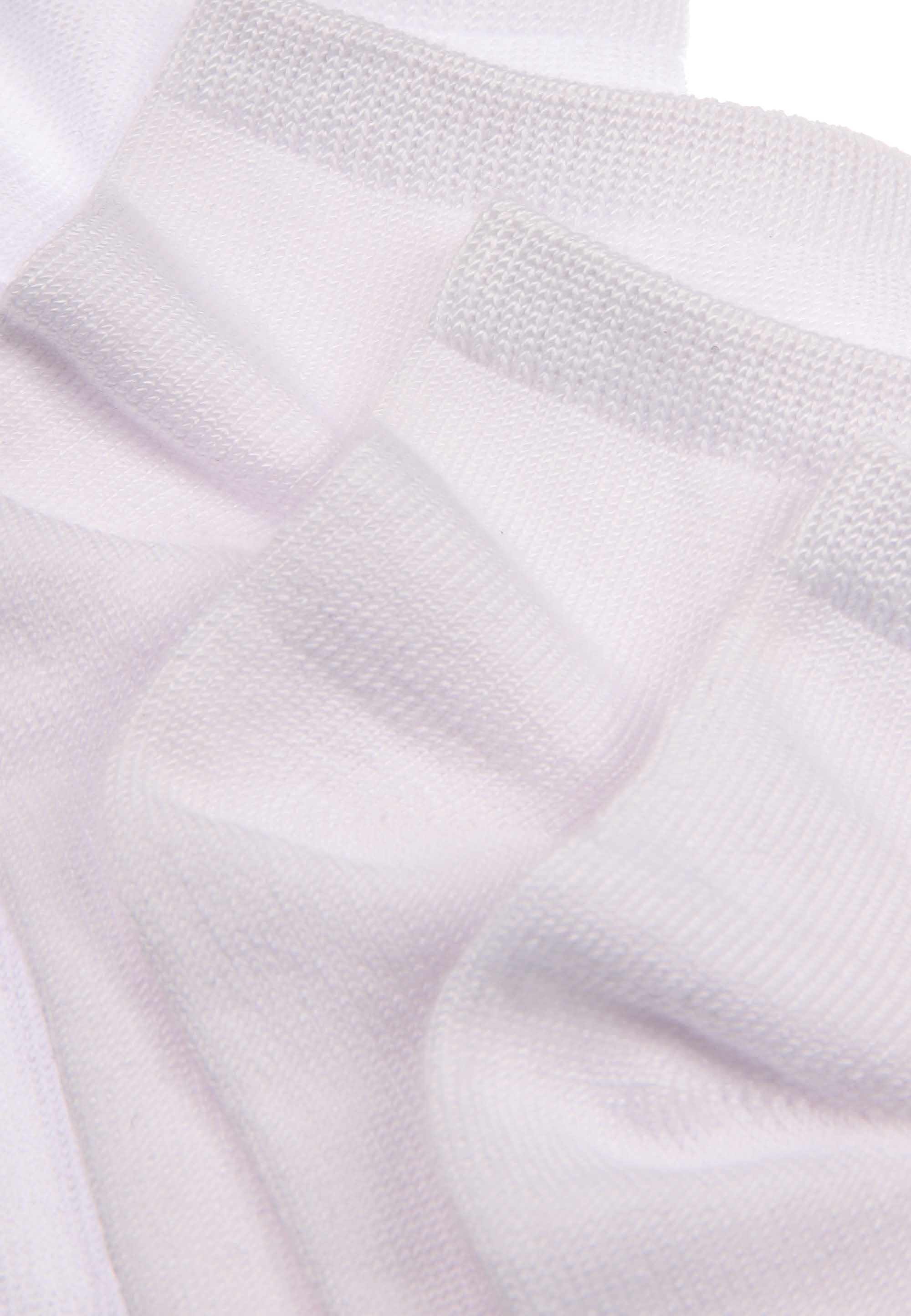 Womens 4pk White Super Soft Plain Trainer Socks