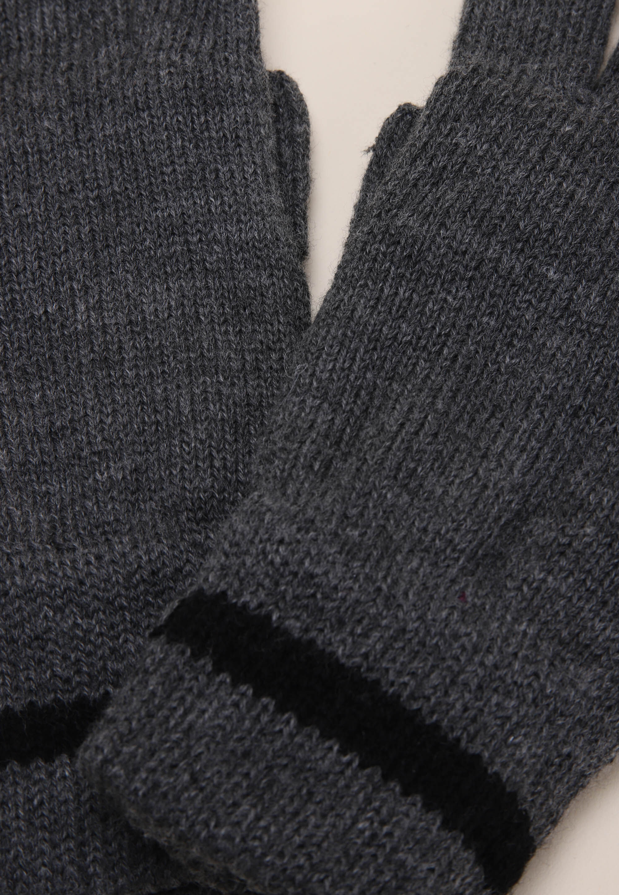 Mens Grey Fingerless Thinsulate Gloves