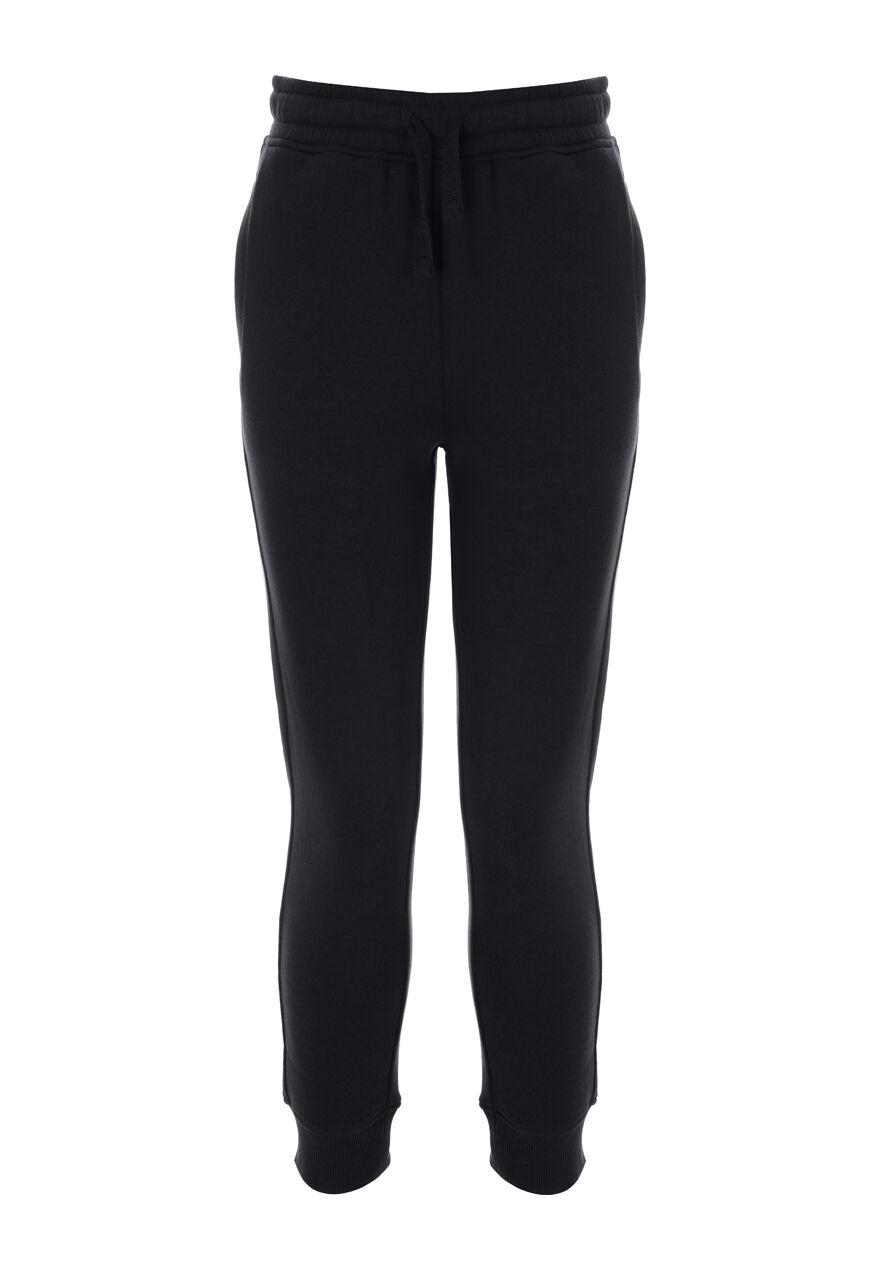 Older Boys Plain Black Joggers