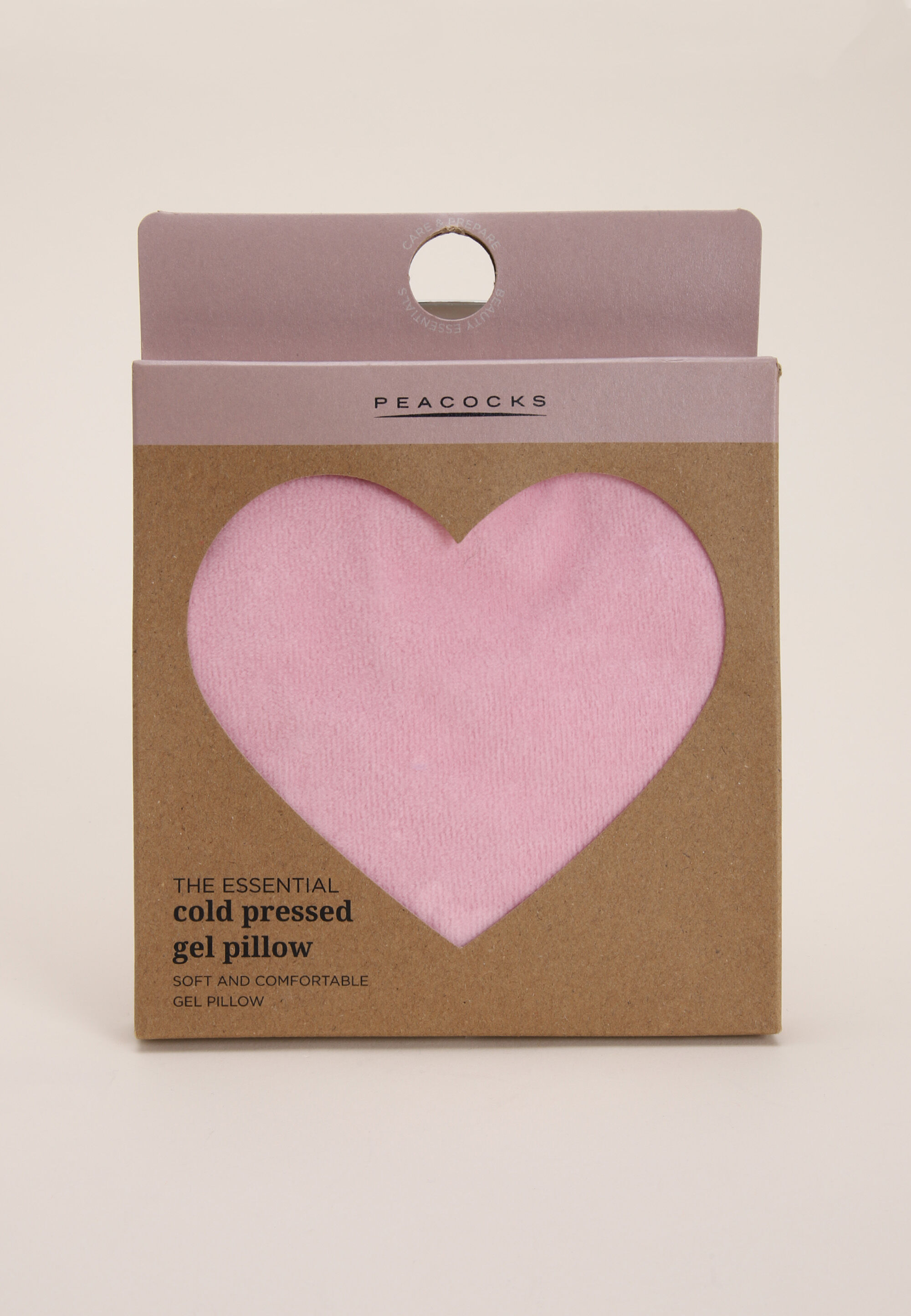 Womens Pink Heart Cold Pressed Gel Pillow