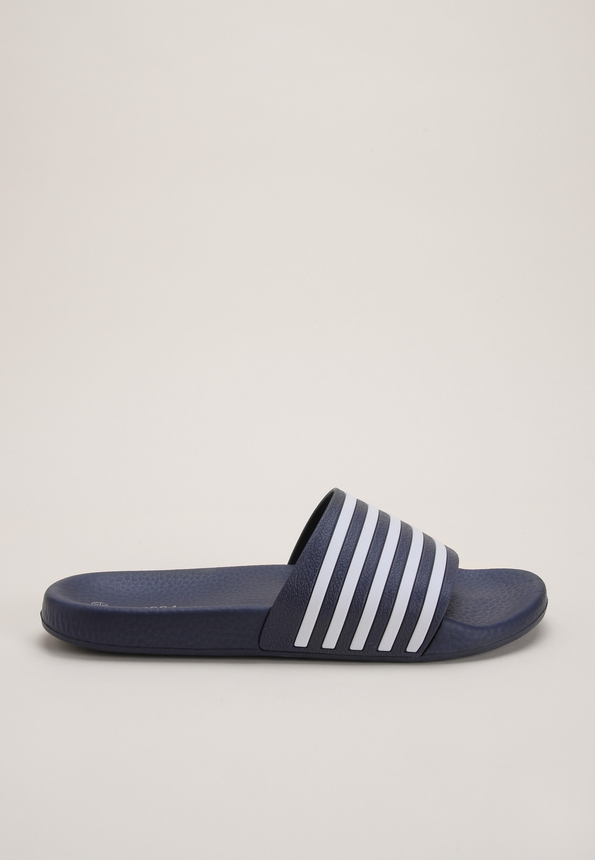 Mens Navy Stripe Pool Slider Sandal