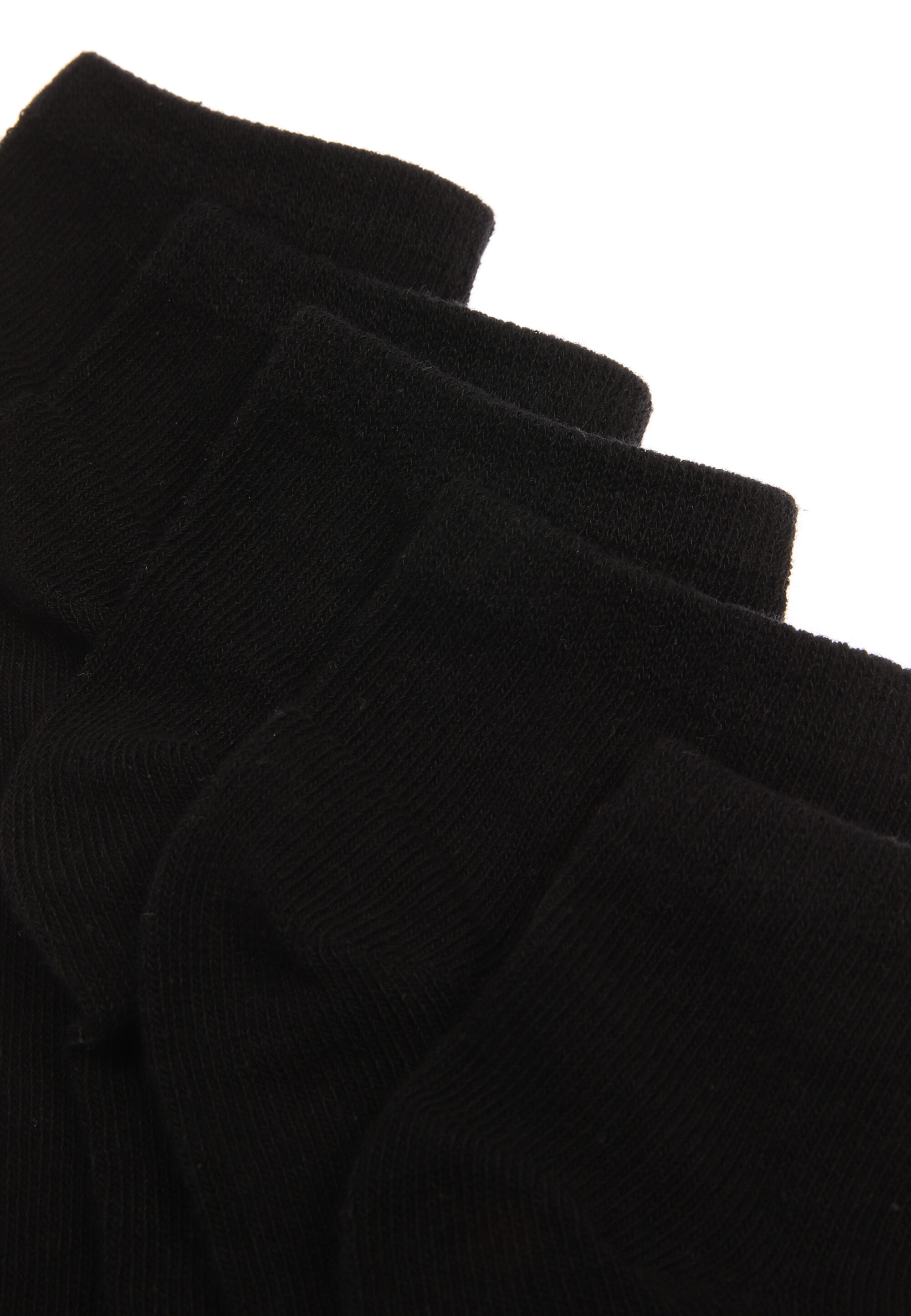 Boys 5pk Black Trainer Socks
