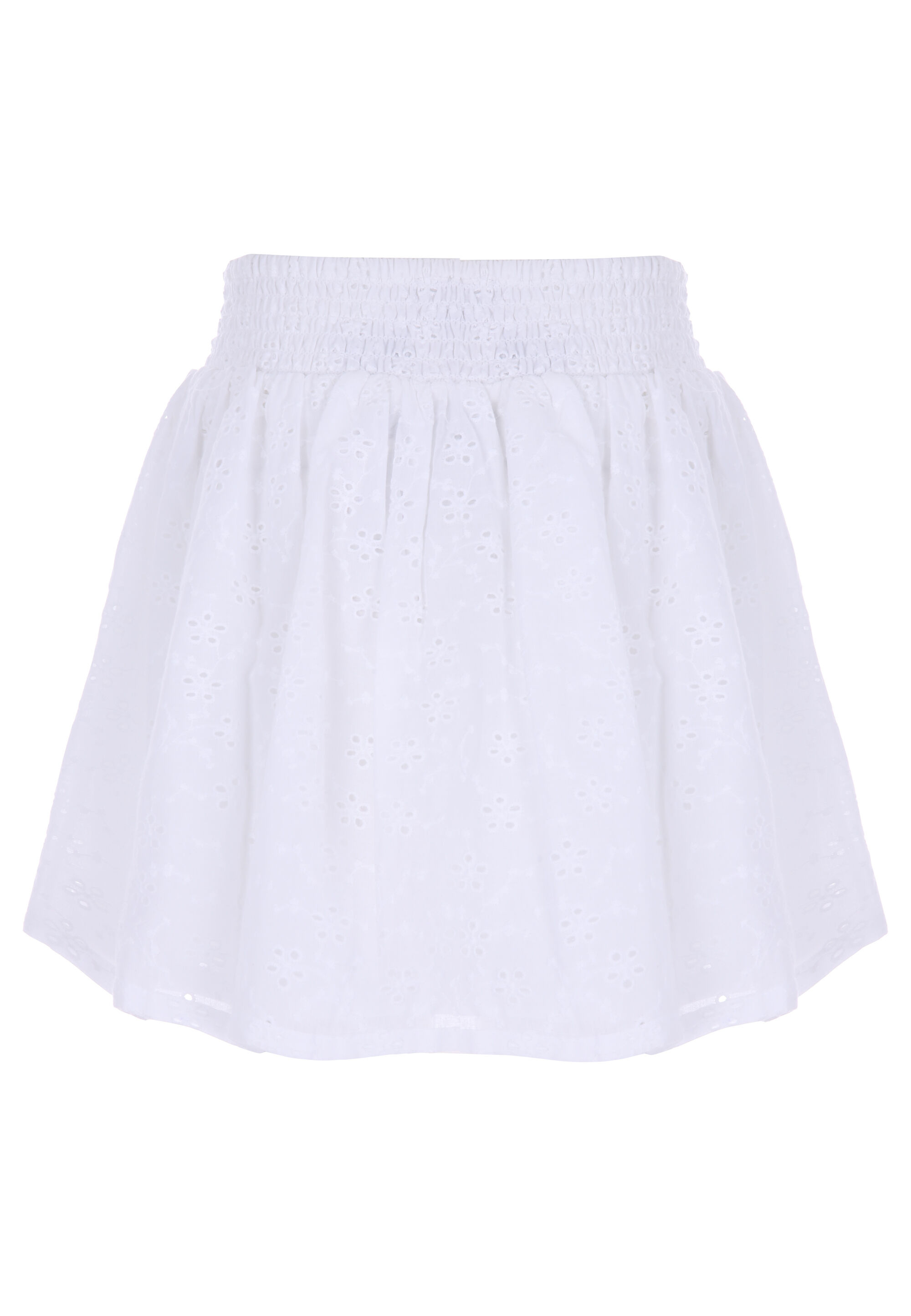 Older Girls White Broderie Ra-Ra Skirt