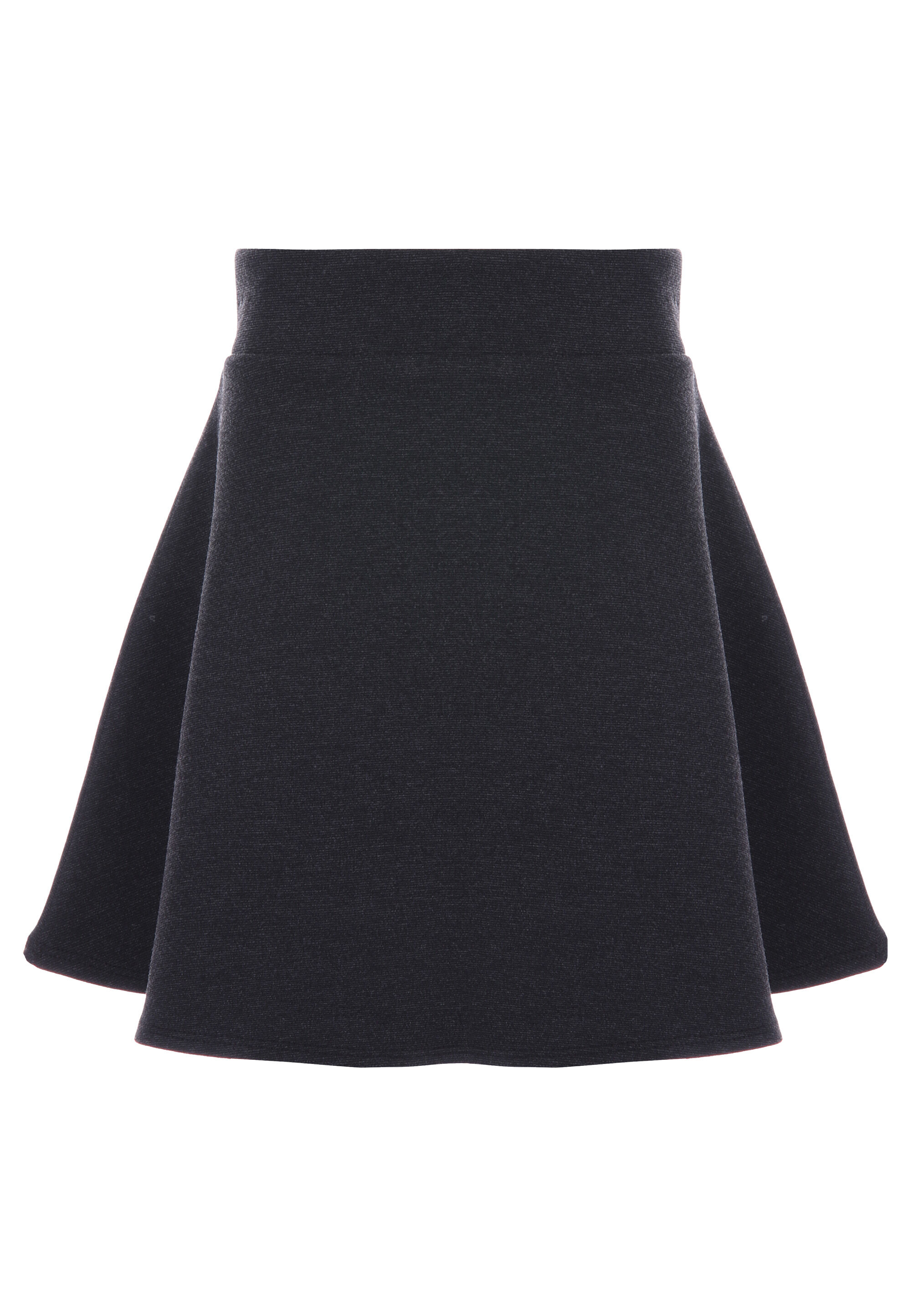 Girls Charcoal Grey Ponte School Skirt