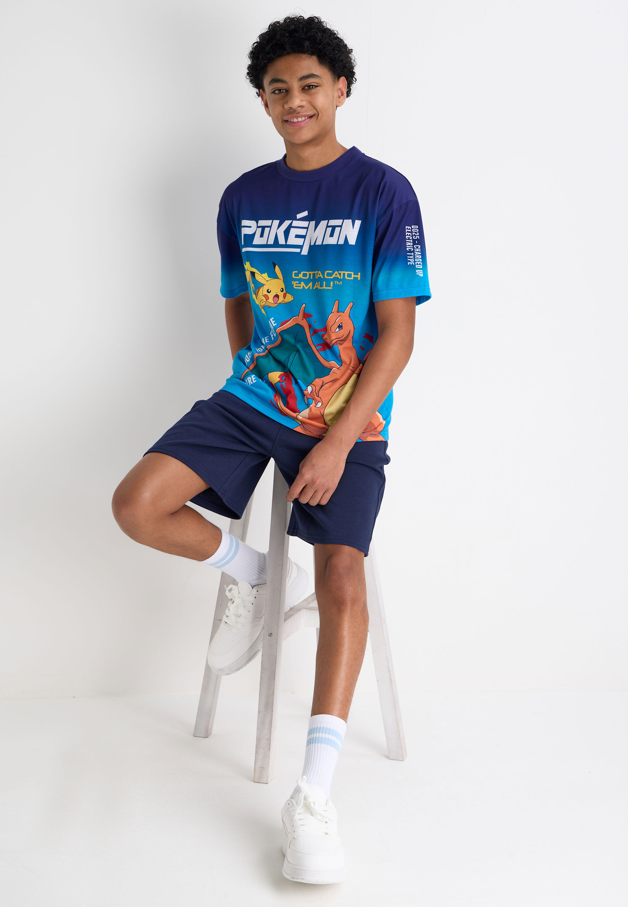 Older Boys Navy Plain Drawstring Shorts