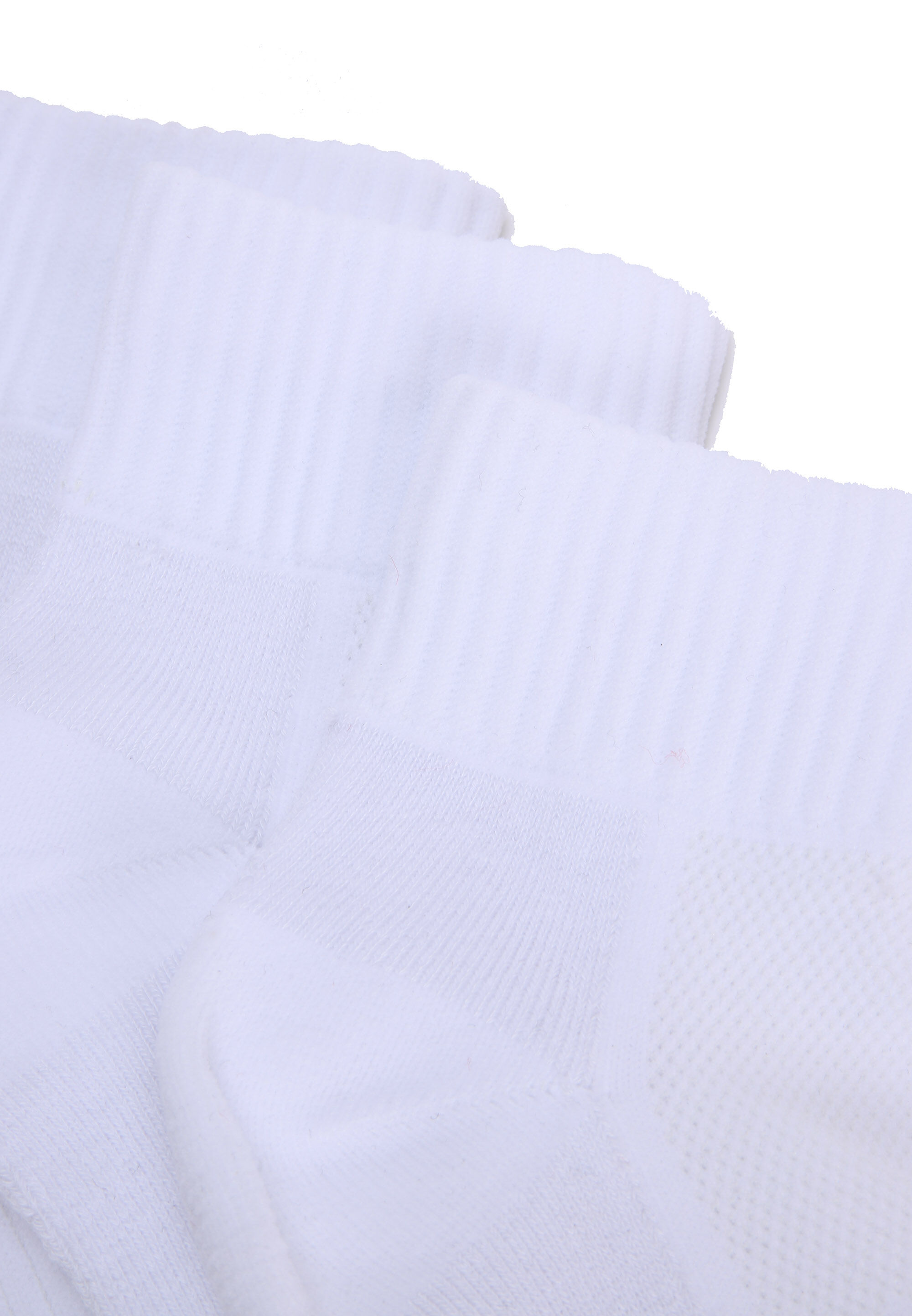 Womens 3pk White Quarter Socks