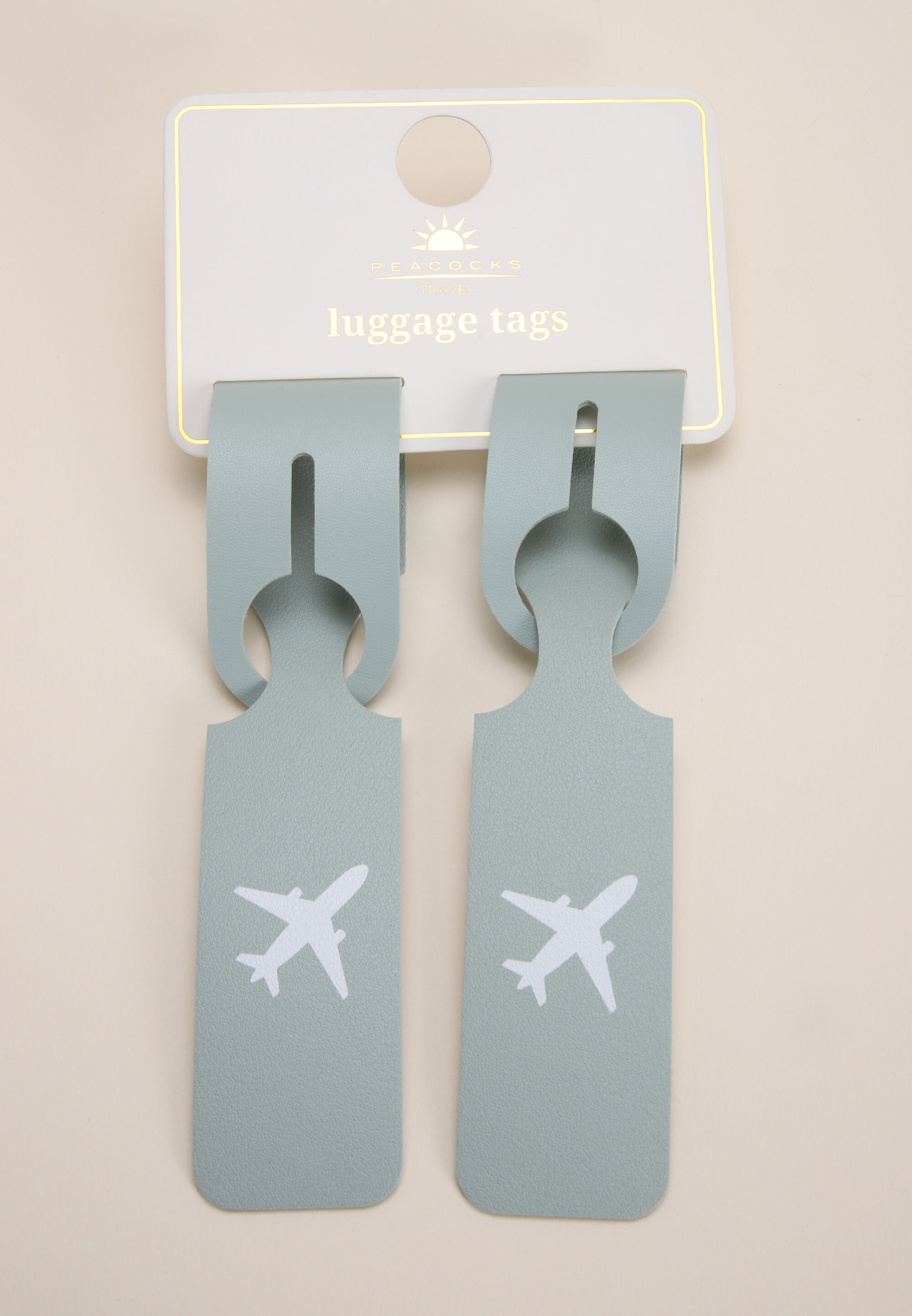 Womens 2pk Sage Travel Luggage Tags