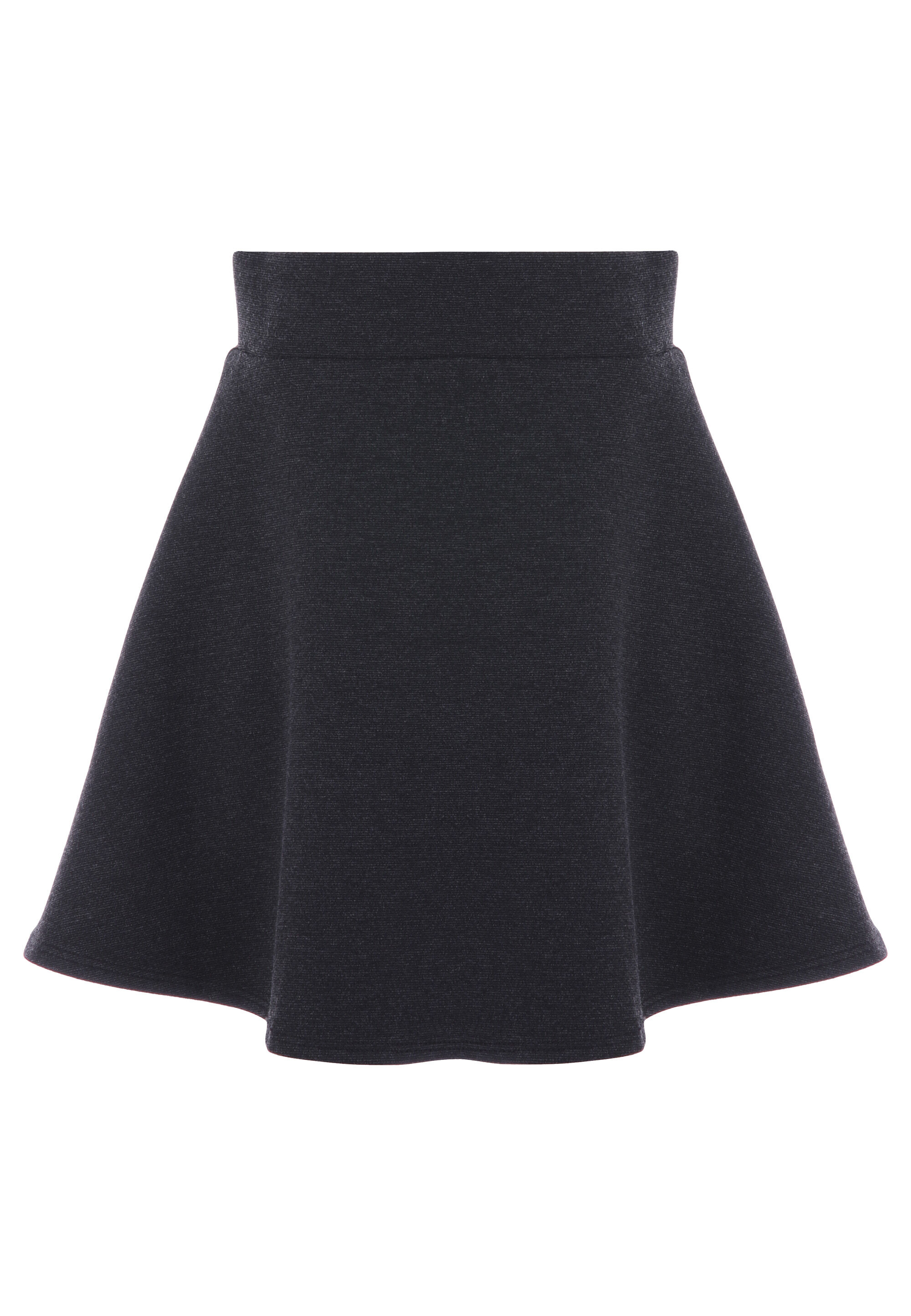 Girls Charcoal Grey Ponte School Skirt