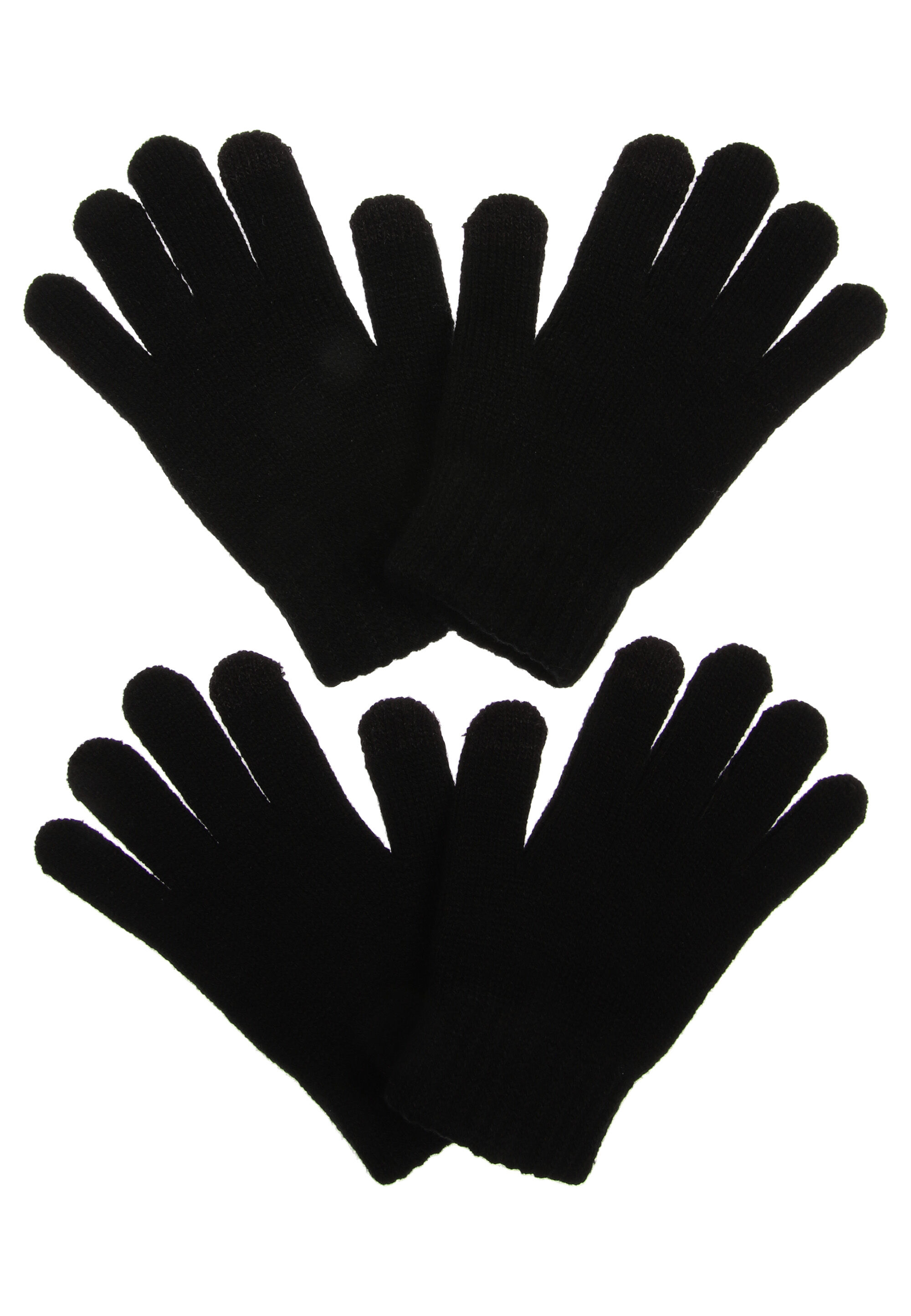 Older Boys 2pk Black Touch Screen Gloves