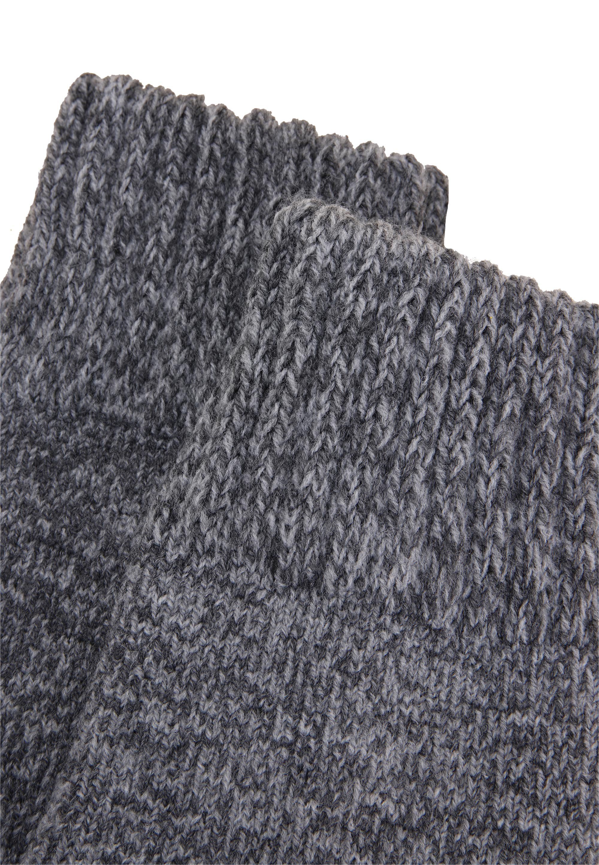 Mens 1pk Grey Knitted Cropped Slipper Socks