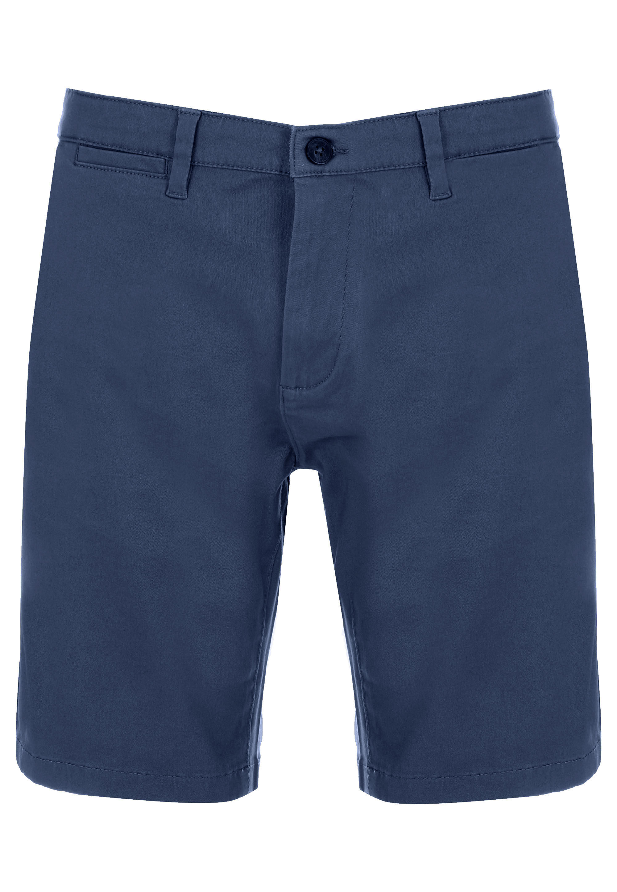 Mens Dark Blue Plain Chino Shorts