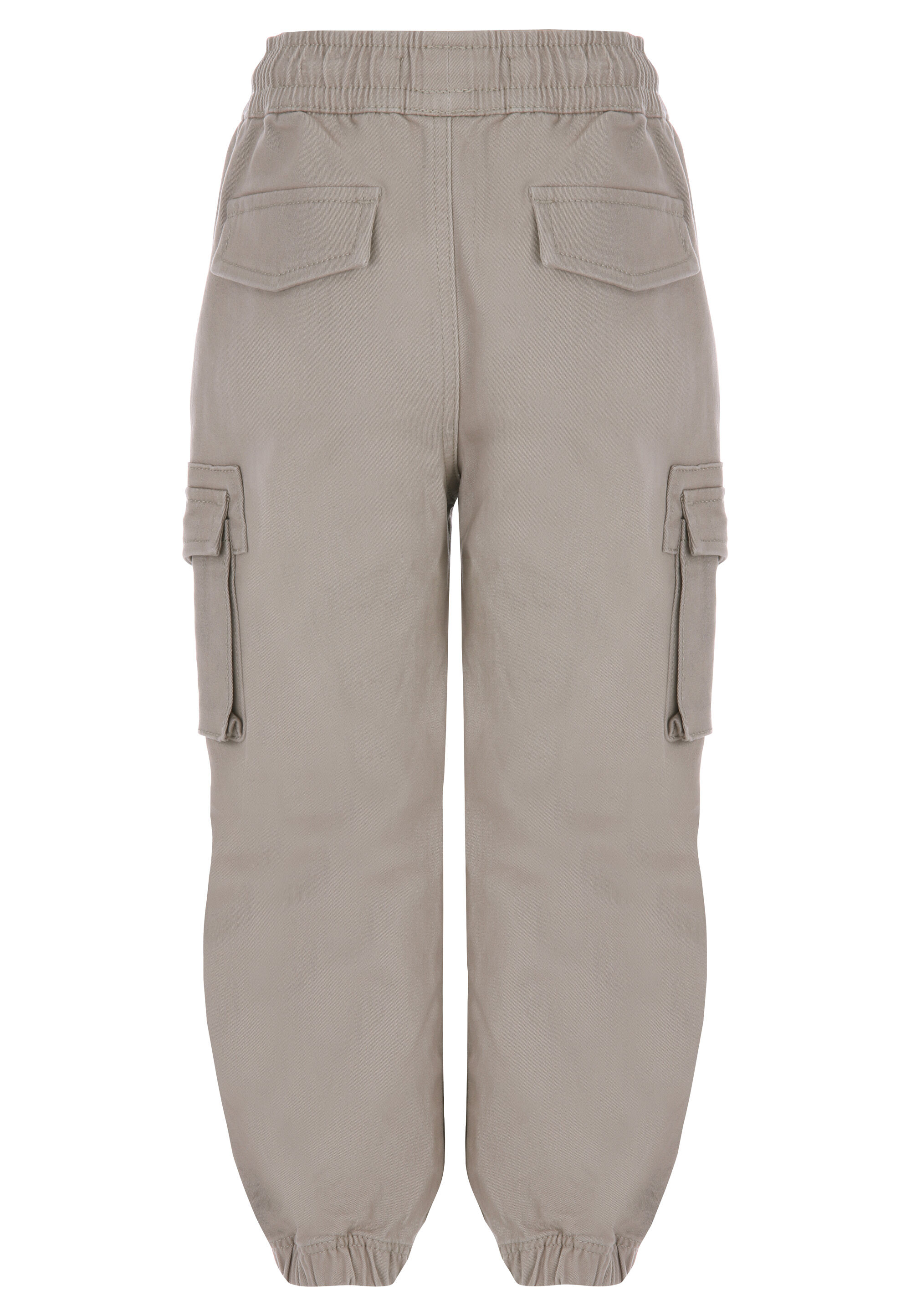 Younger Boys Stone Woven Cargo Trousers