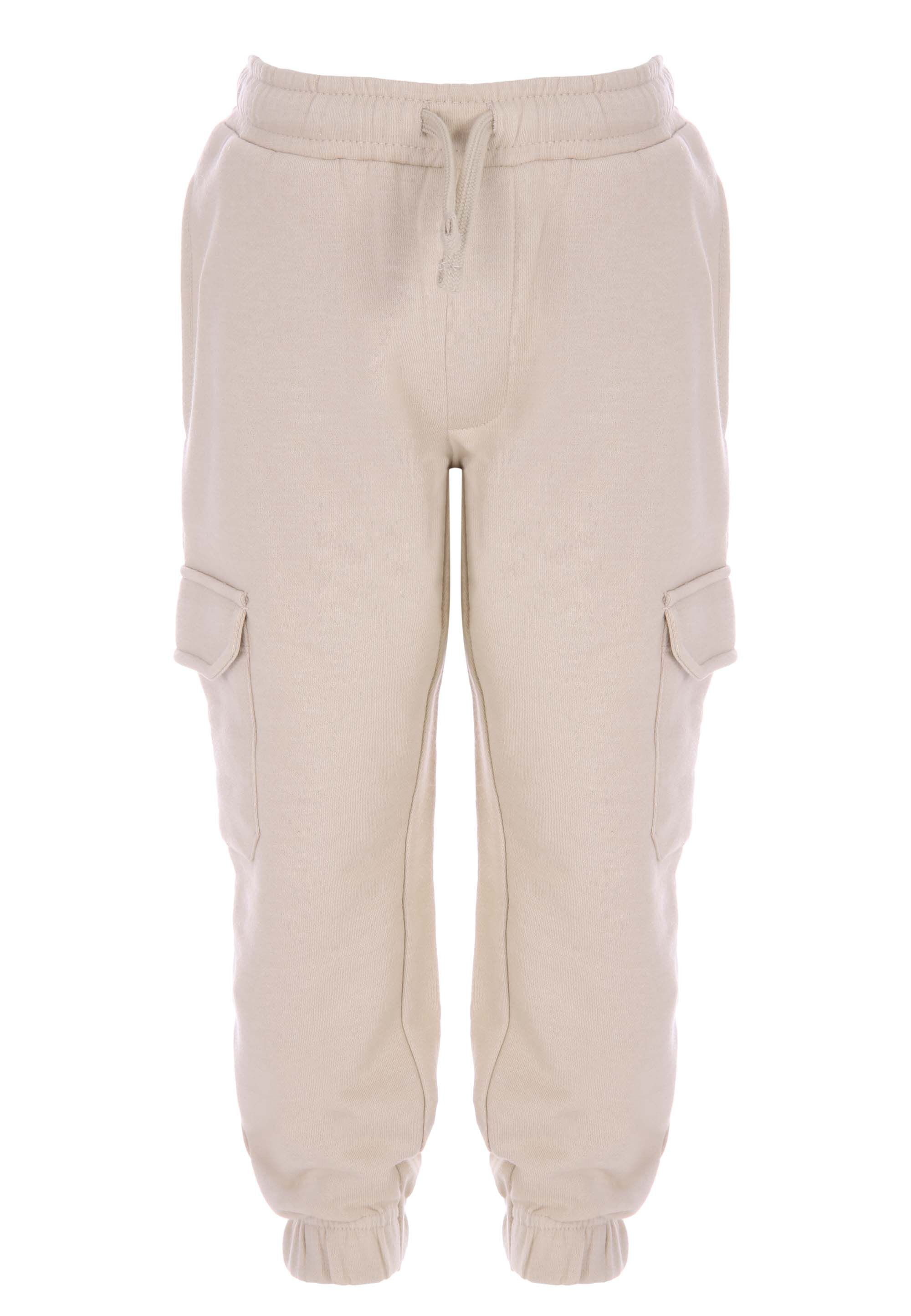 Younger Boys Stone Cargo Joggers
